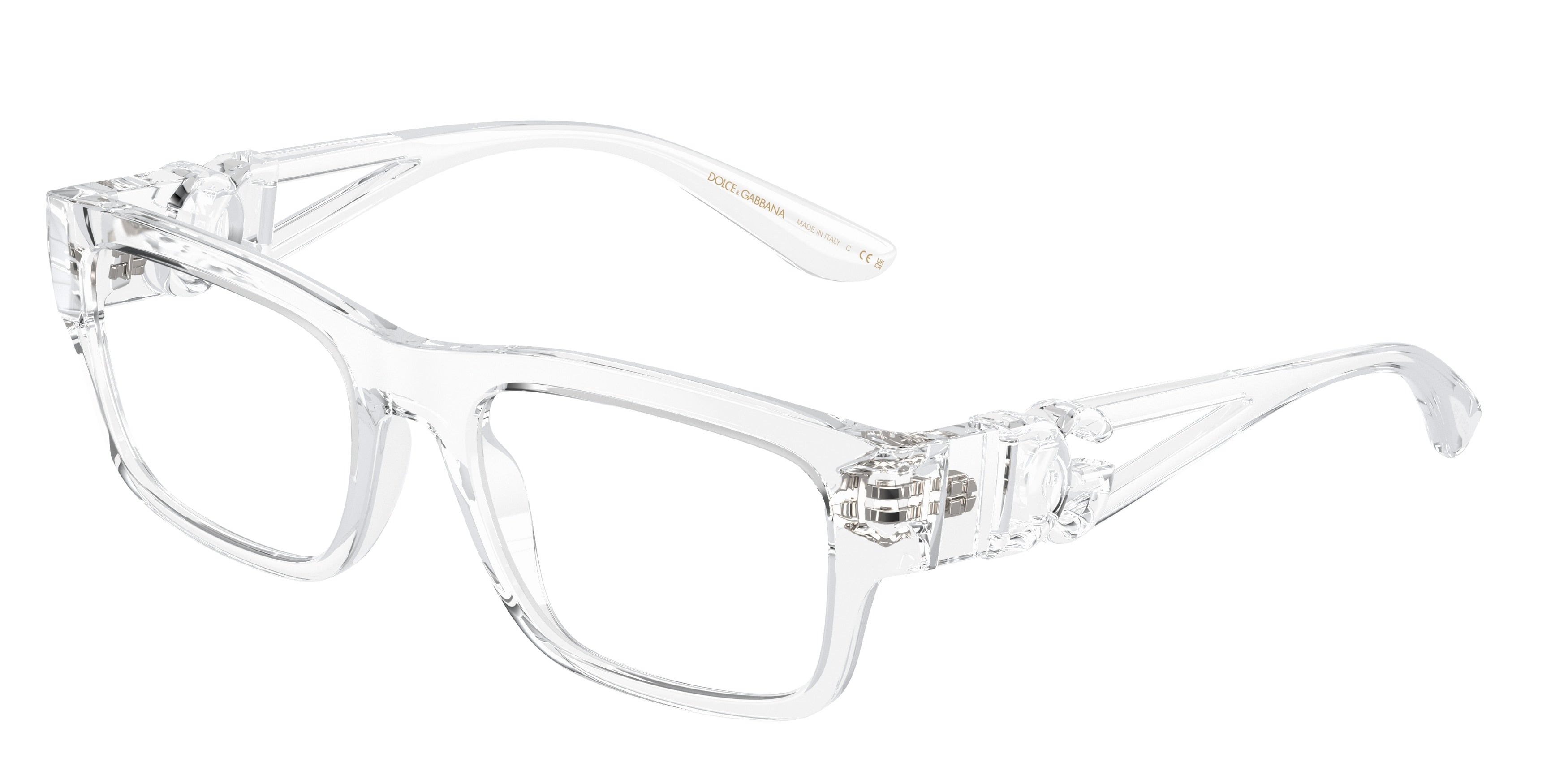 Dolce fashion gabbana transparent glasses