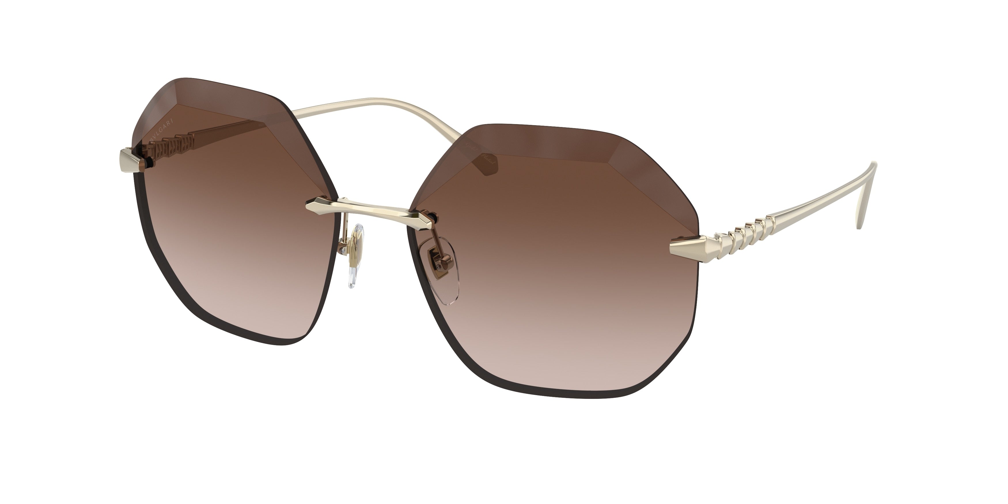 Bvlgari gold 2025 plated sunglasses