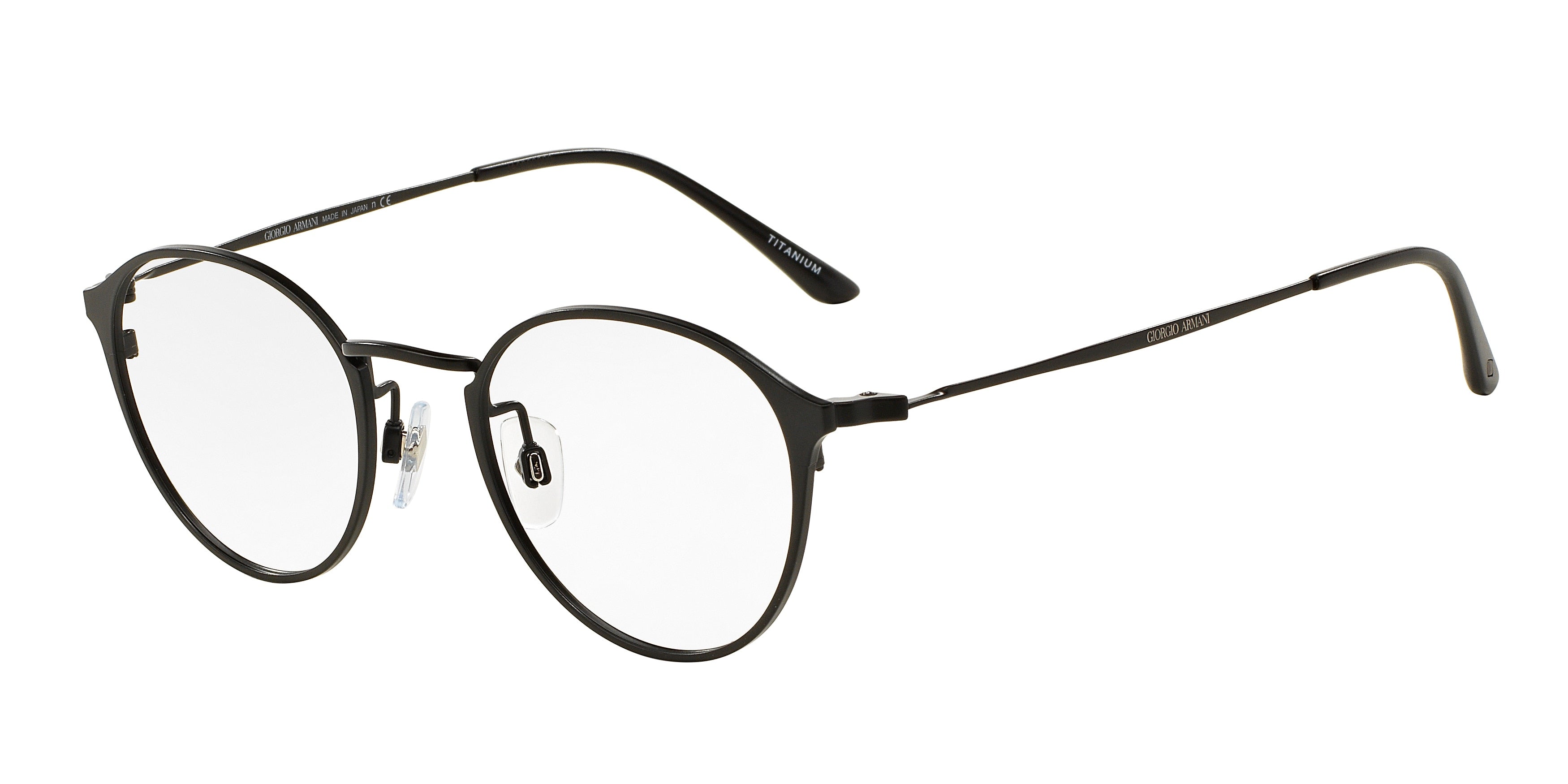 Giorgio Armani AR5055TD Phantos Eyeglasses  3001-Matte Black 48-145-21 - Color Map Black