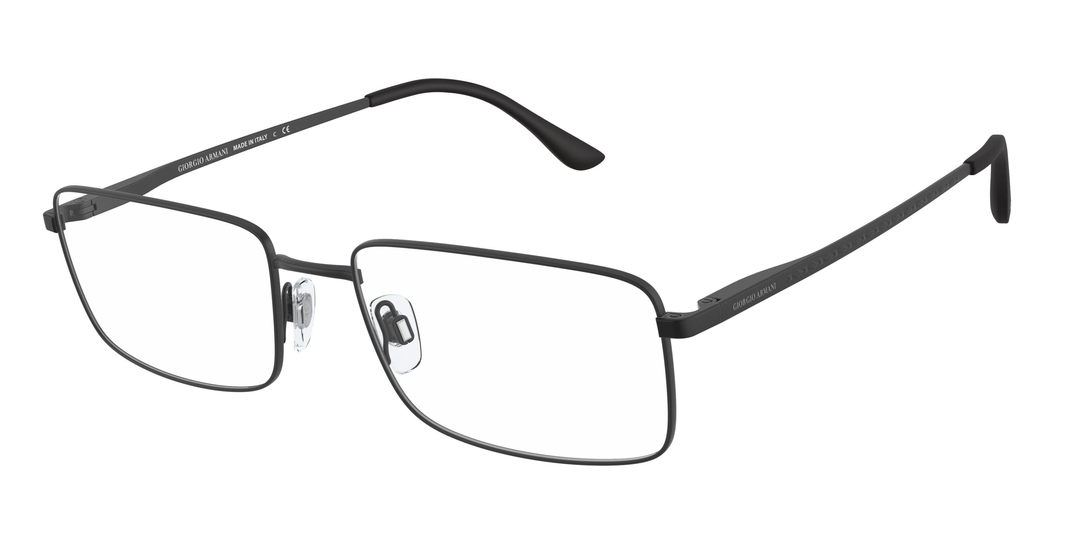 Giorgio Armani AR5108 Rectangle Eyeglasses  3001-Matte Black 59-150-19 - Color Map Black