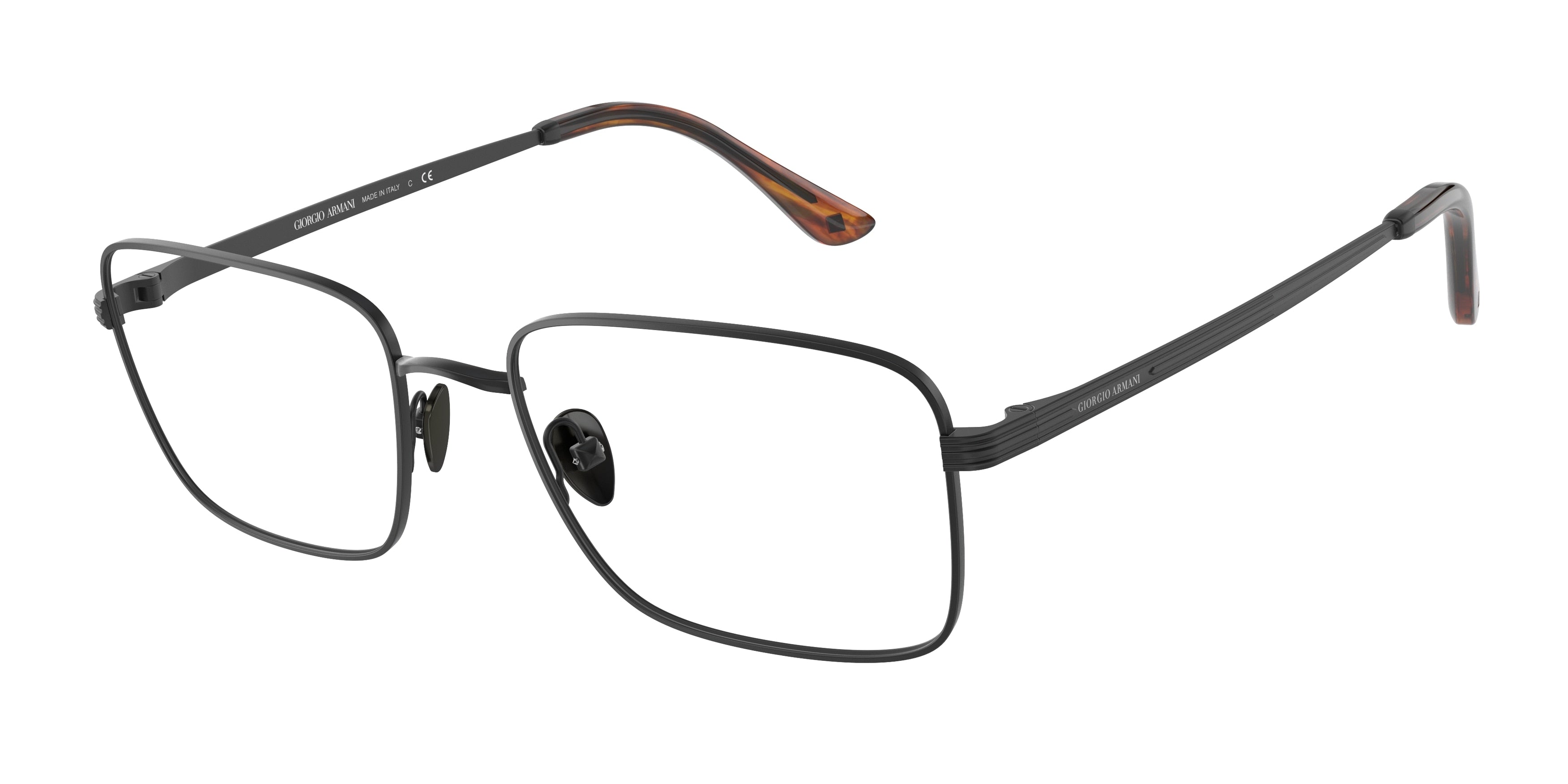 Giorgio Armani AR5120 Rectangle Eyeglasses  3001-Matte Black 54-145-19 - Color Map Black