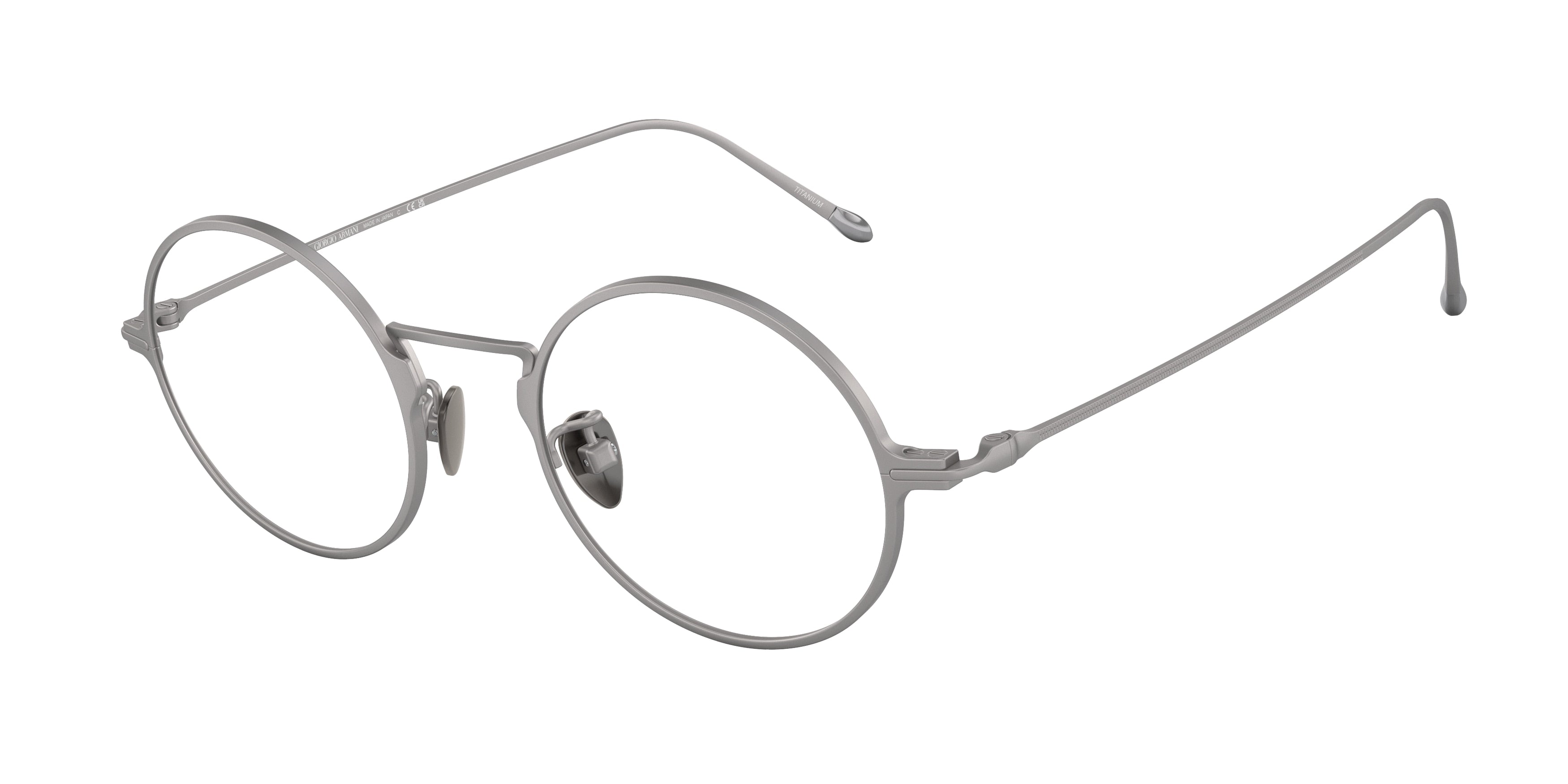 Giorgio Armani AR5125T Oval Eyeglasses  3280-Matte Gunmetal 47-145-21 - Color Map Grey