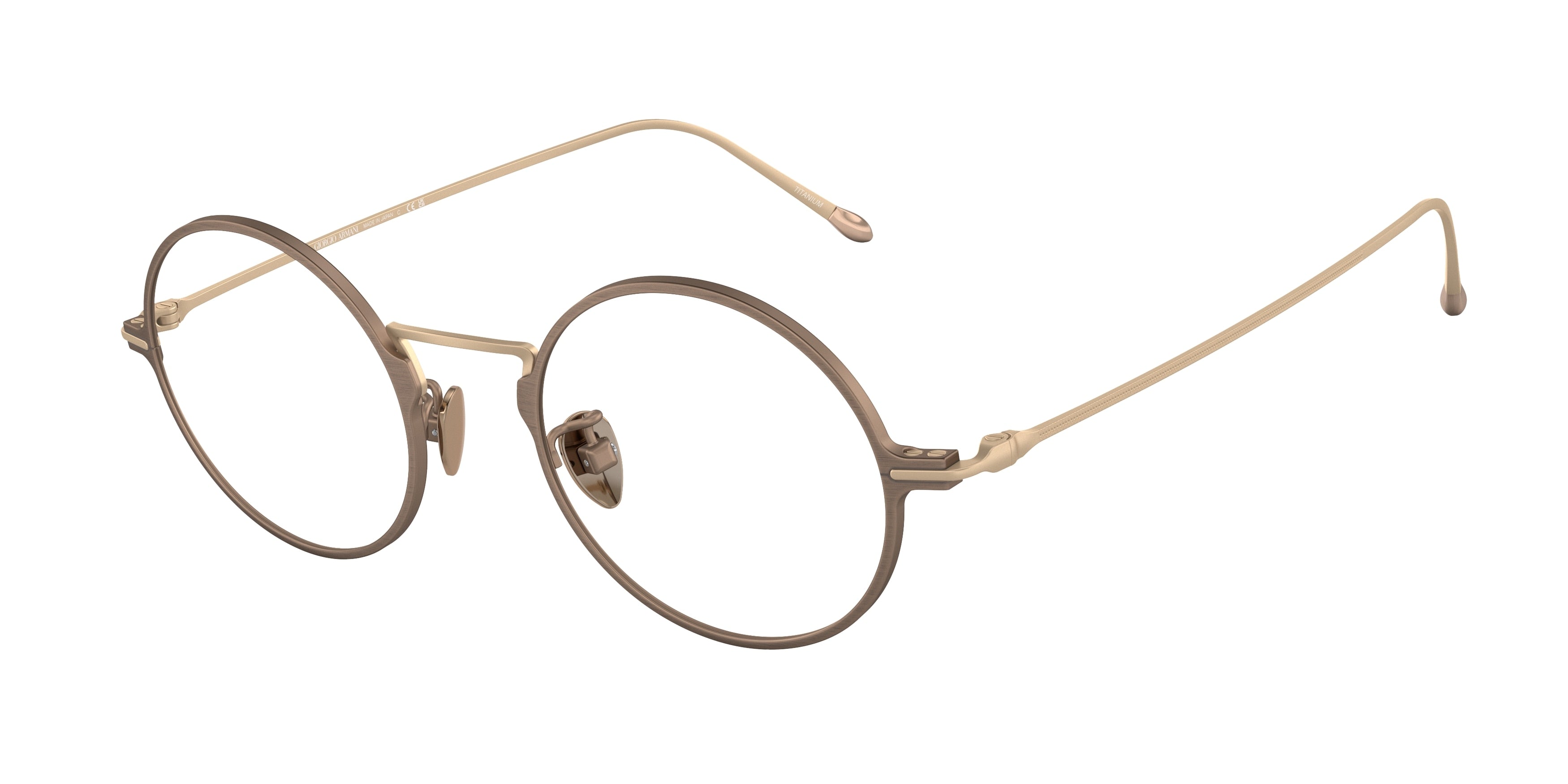 Giorgio Armani AR5125T Oval Eyeglasses  3340-Matte Bronze 47-145-21 - Color Map Copper