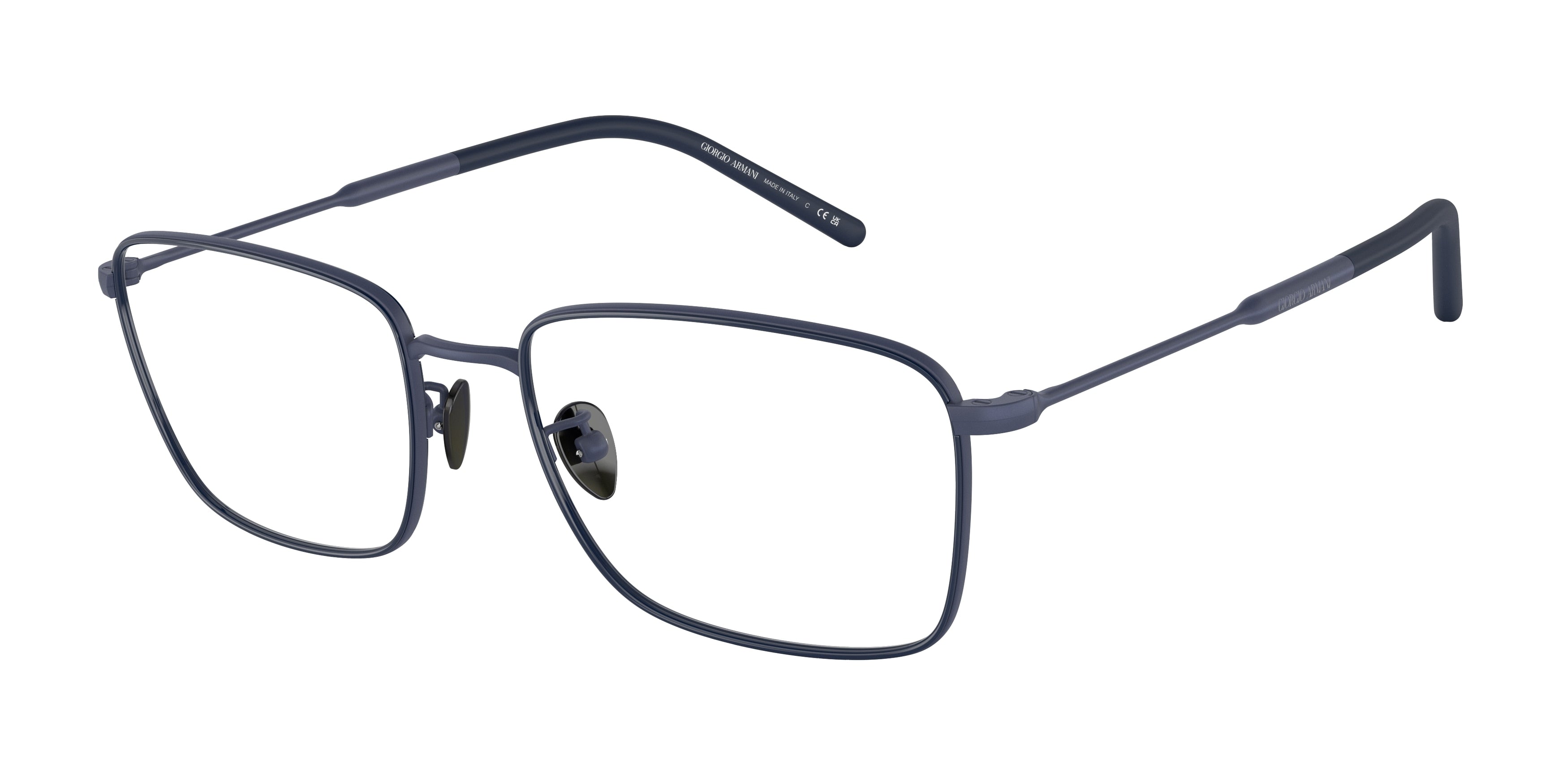 Giorgio Armani AR5127J Rectangle Eyeglasses  3342-Blue 56-145-19 - Color Map Blue