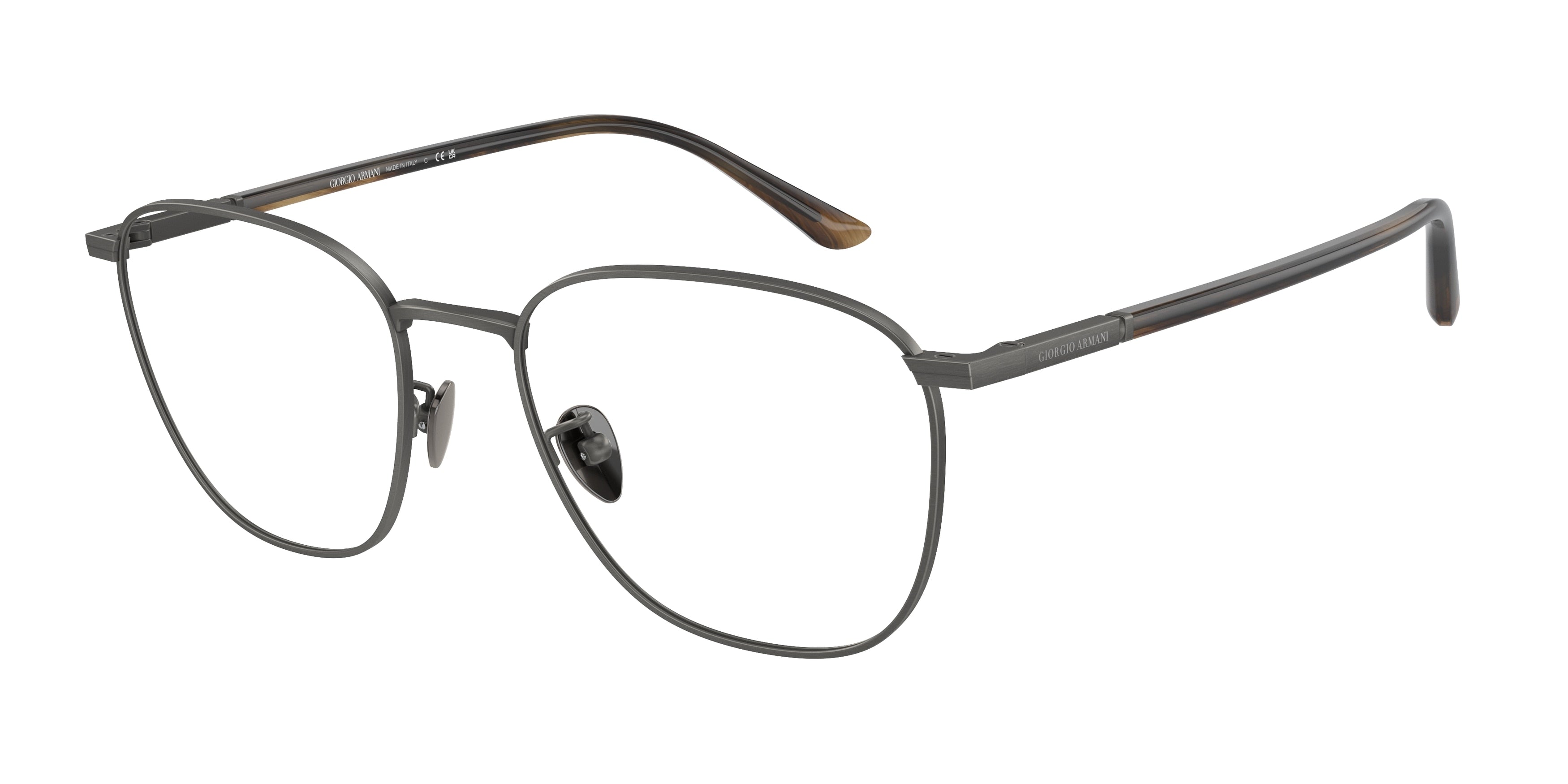 Giorgio Armani AR5132 Square Eyeglasses  3259-Brushed Gunmetal 54-145-19 - Color Map Grey