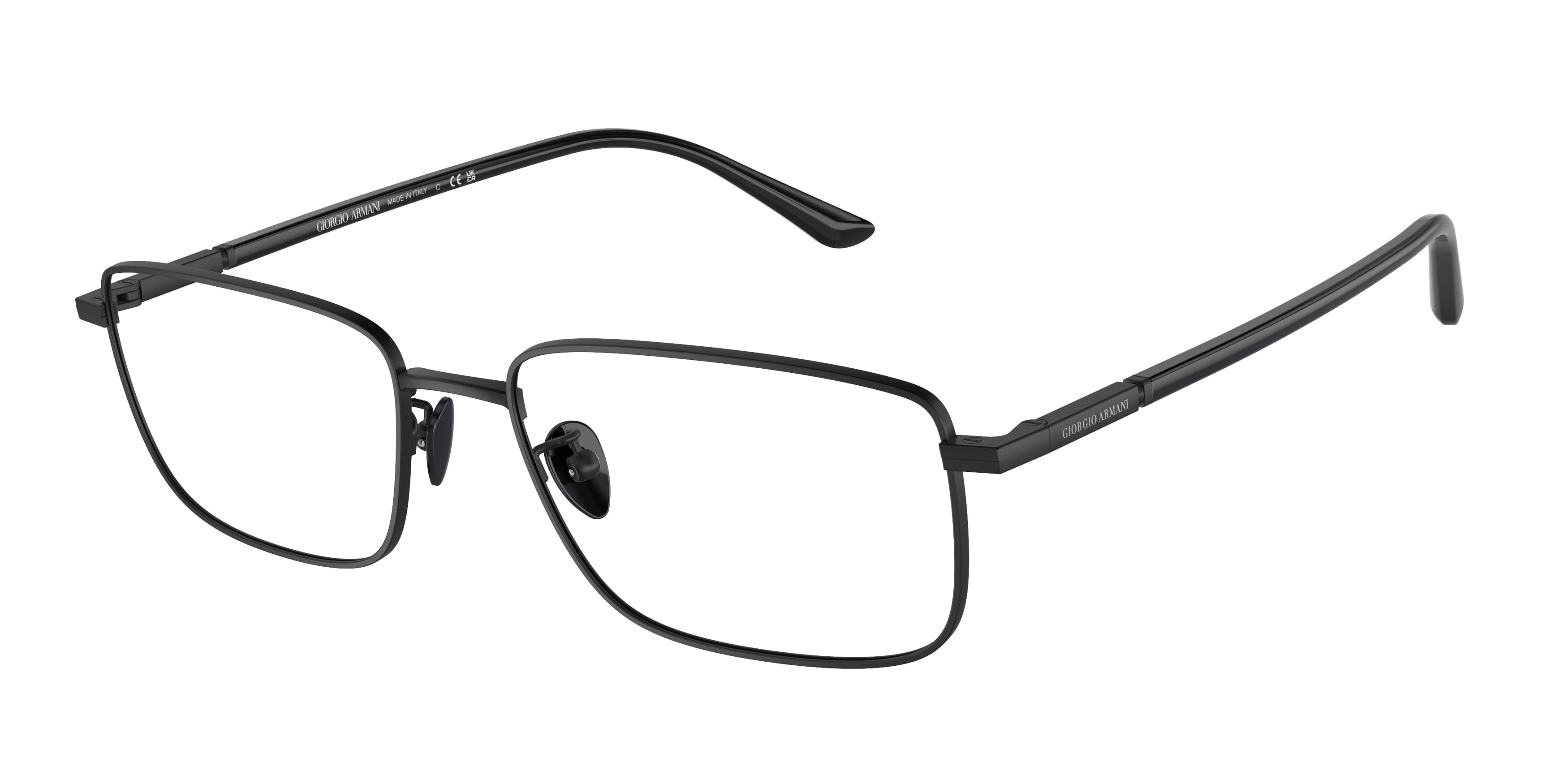 Giorgio Armani AR5133 Rectangle Eyeglasses  3001-Matte Black 57-150-18 - Color Map Black