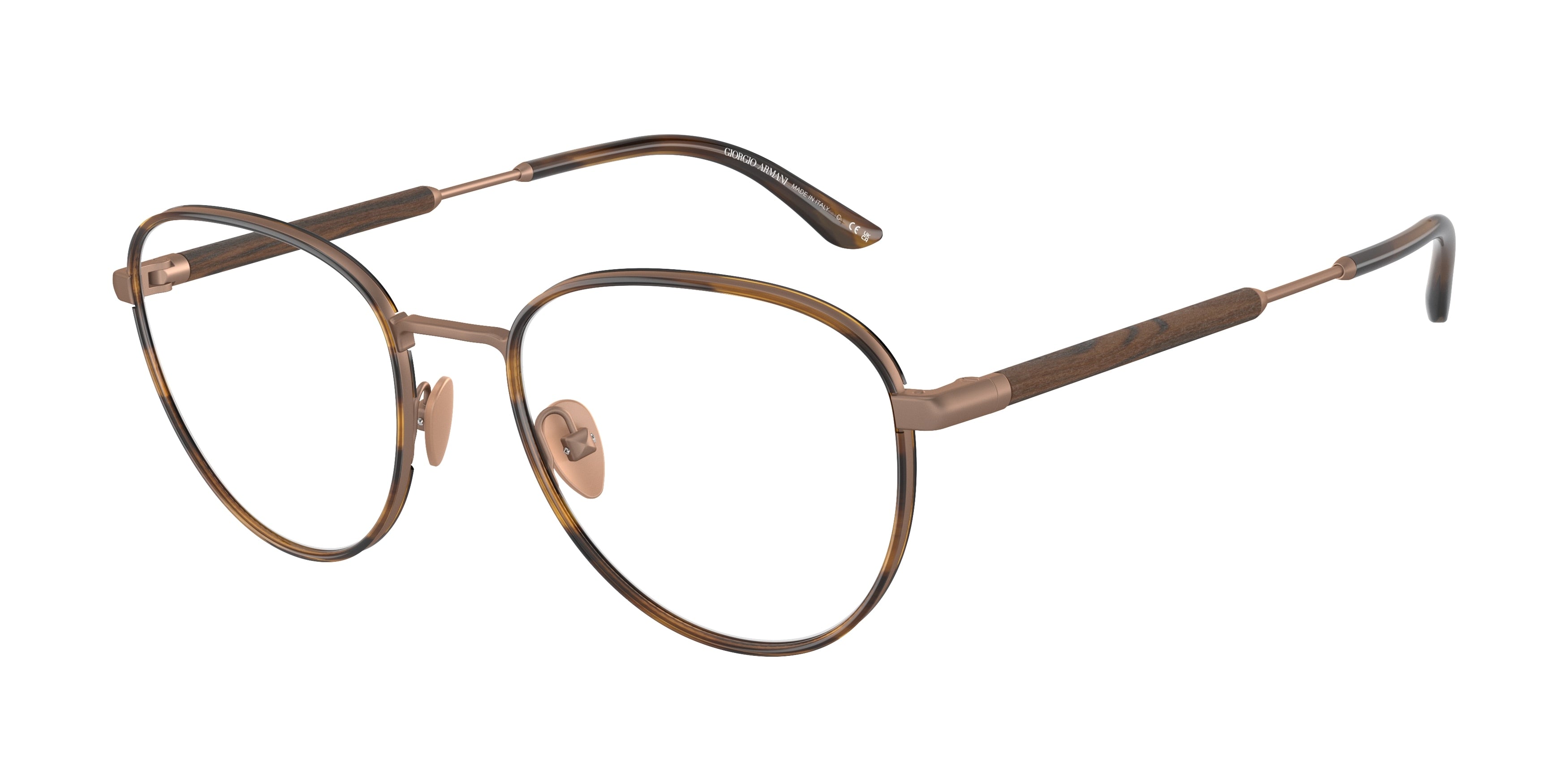 Giorgio Armani AR5137J Phantos Eyeglasses  3006-Matte Bronze 52-145-19 - Color Map Copper