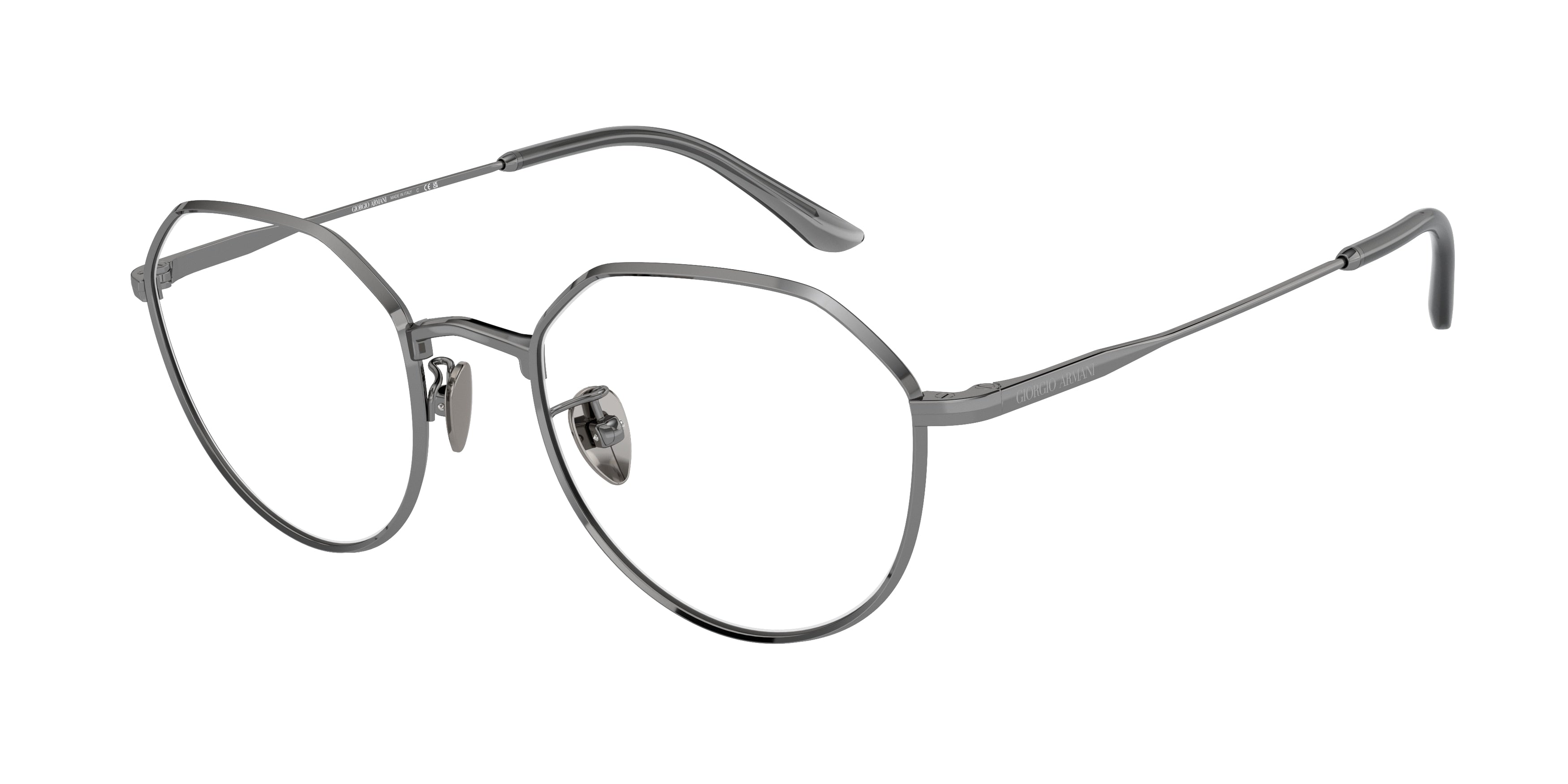 Giorgio Armani AR5142 Round Eyeglasses  3010-Gunmetal 50-140-20 - Color Map Grey