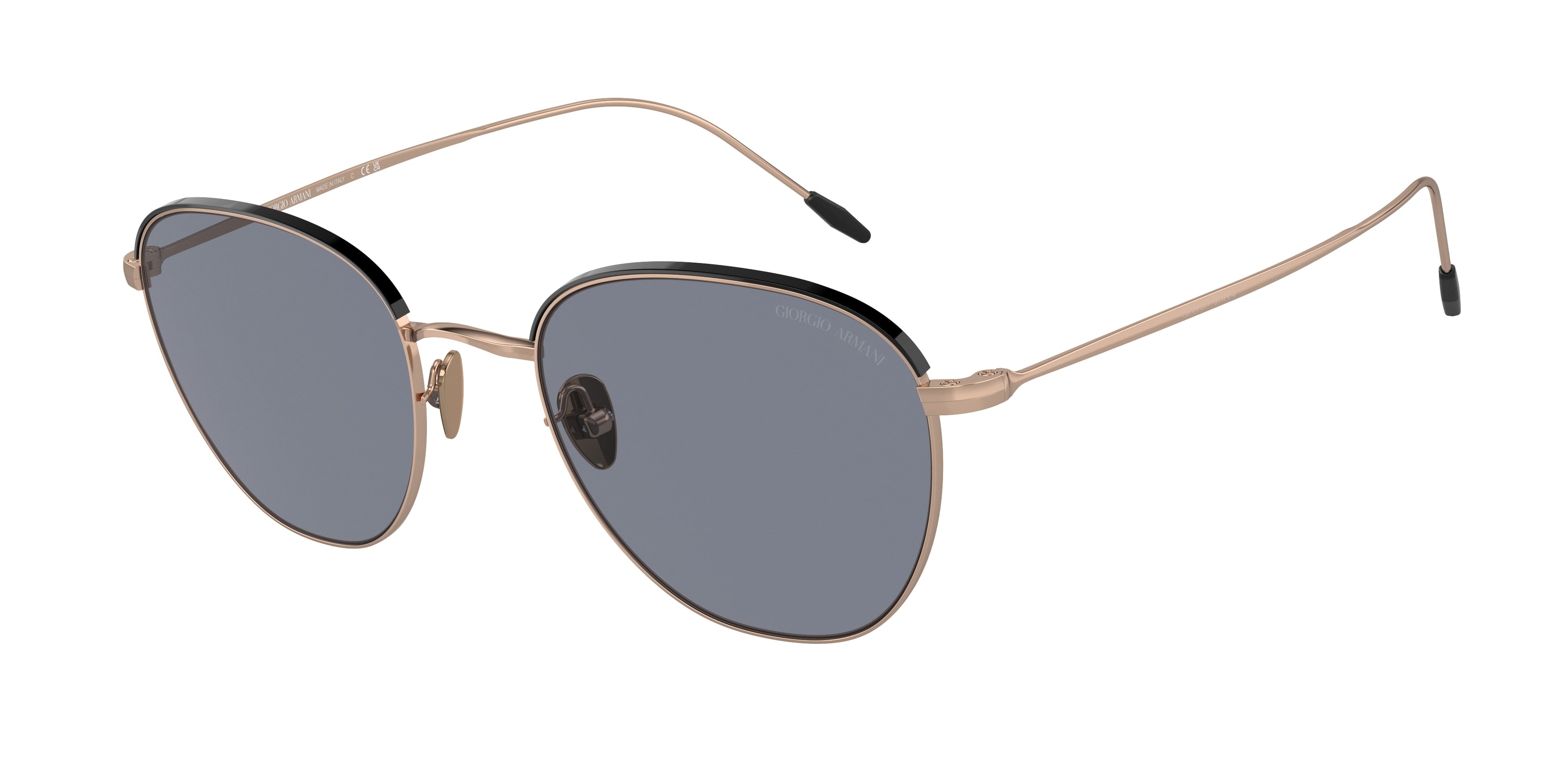 Giorgio Armani AR6048 Square Sunglasses  302819-Bronze/Black 51-150-21 - Color Map Copper