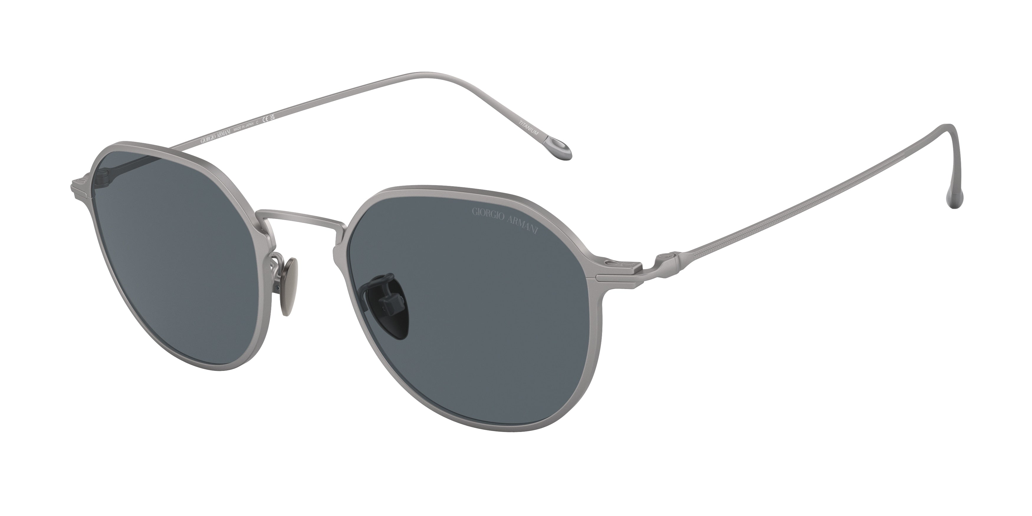 Giorgio Armani AR6138T Pillow Sunglasses  3280R5-Matte Gunmetal 49-145-21 - Color Map Grey