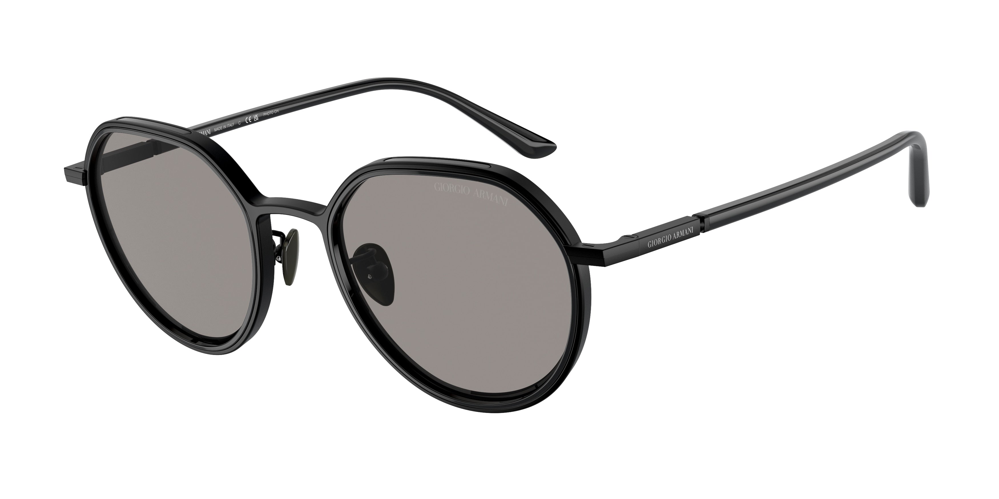 Giorgio Armani AR6144 Phantos Sunglasses  3001M3-Matte Black 49-145-20 - Color Map Black