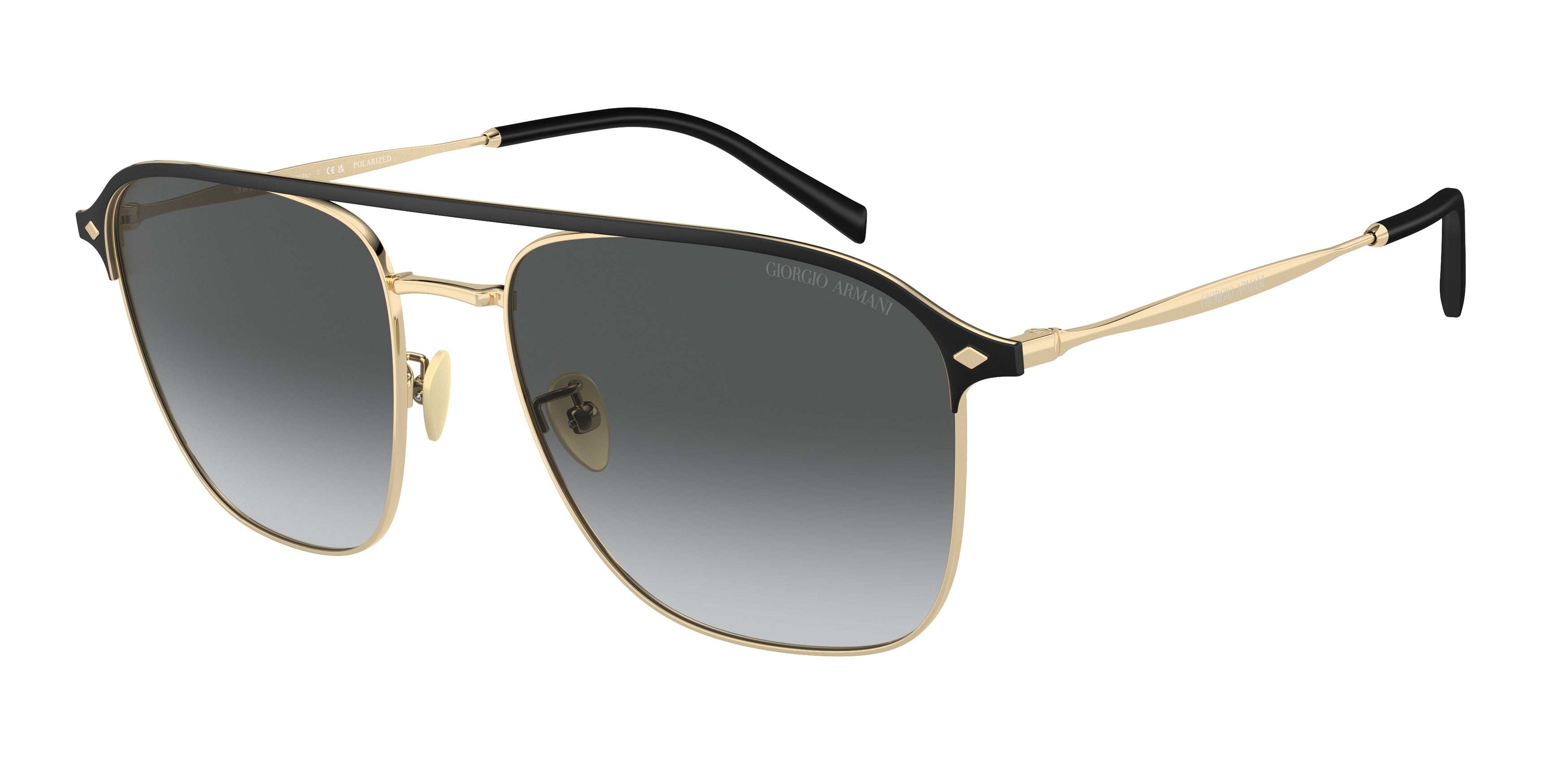 Giorgio Armani AR6154 Square Sunglasses  3013T3-Pale Gold 57-145-18 - Color Map Gold