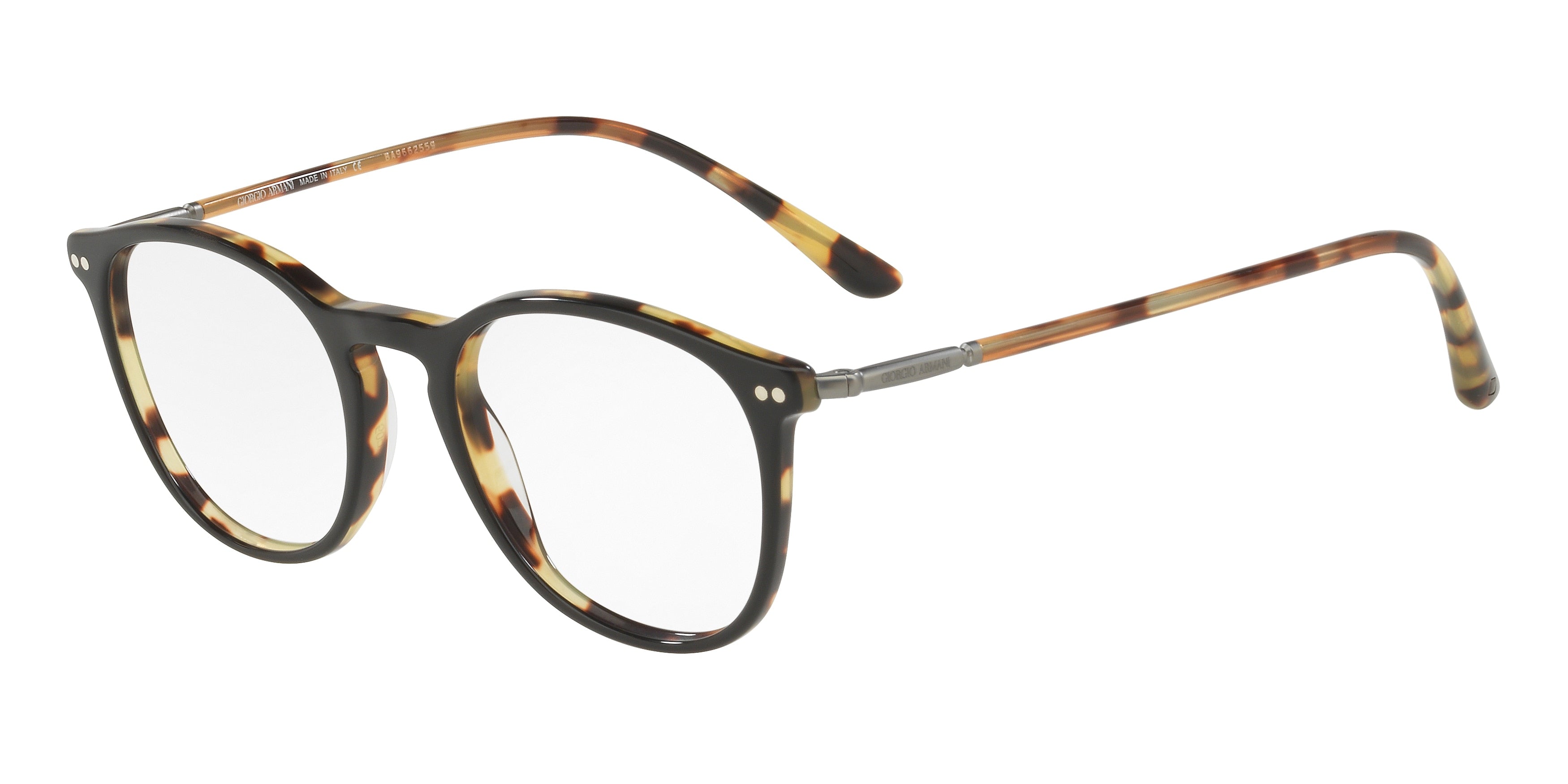 Giorgio Armani AR7125 Phantos Eyeglasses  5622-Top Black/Havana 50-145-20 - Color Map Black