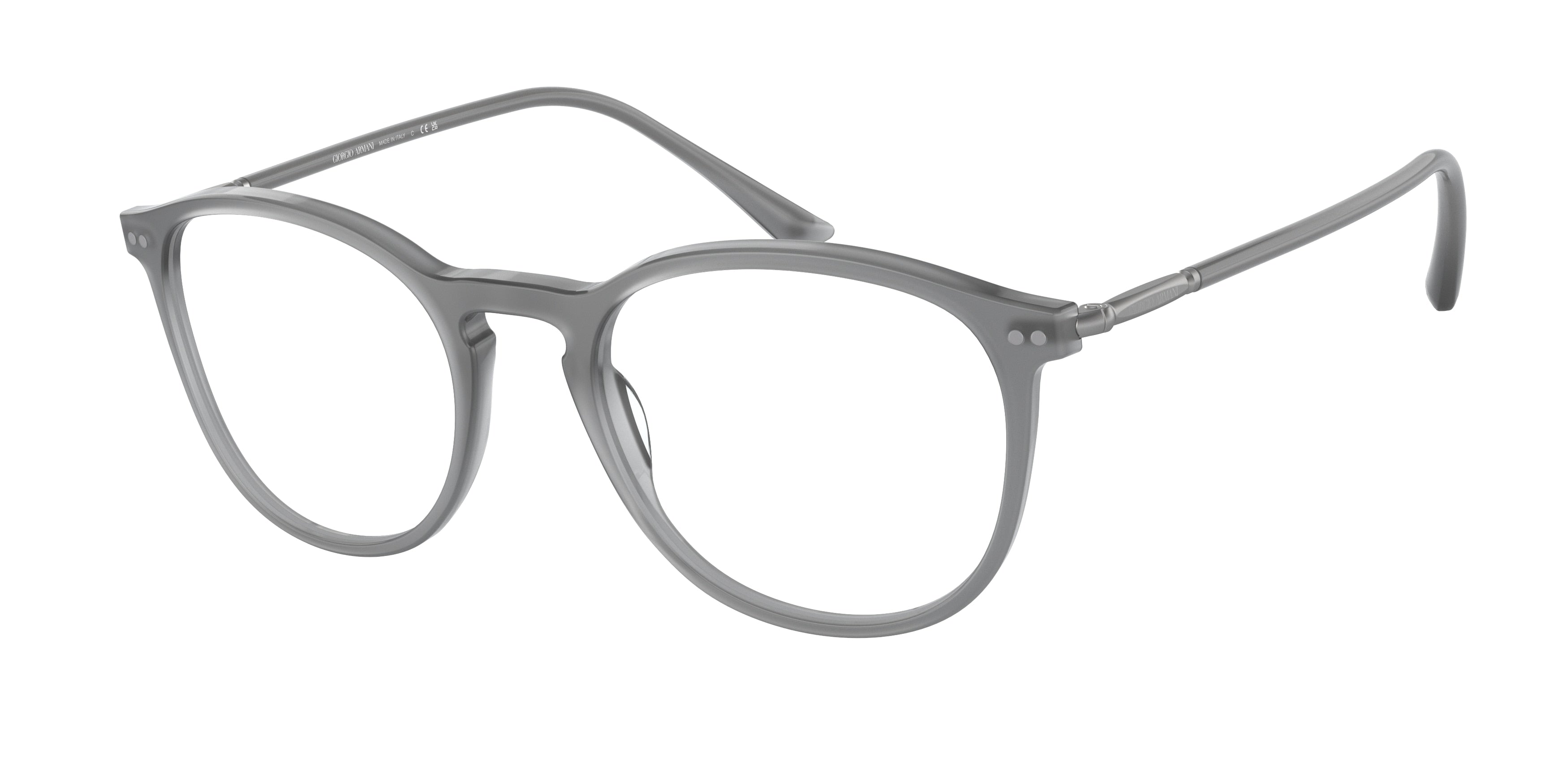 Giorgio Armani AR7125 Phantos Eyeglasses  5681-Opal Grey 50-145-20 - Color Map Grey