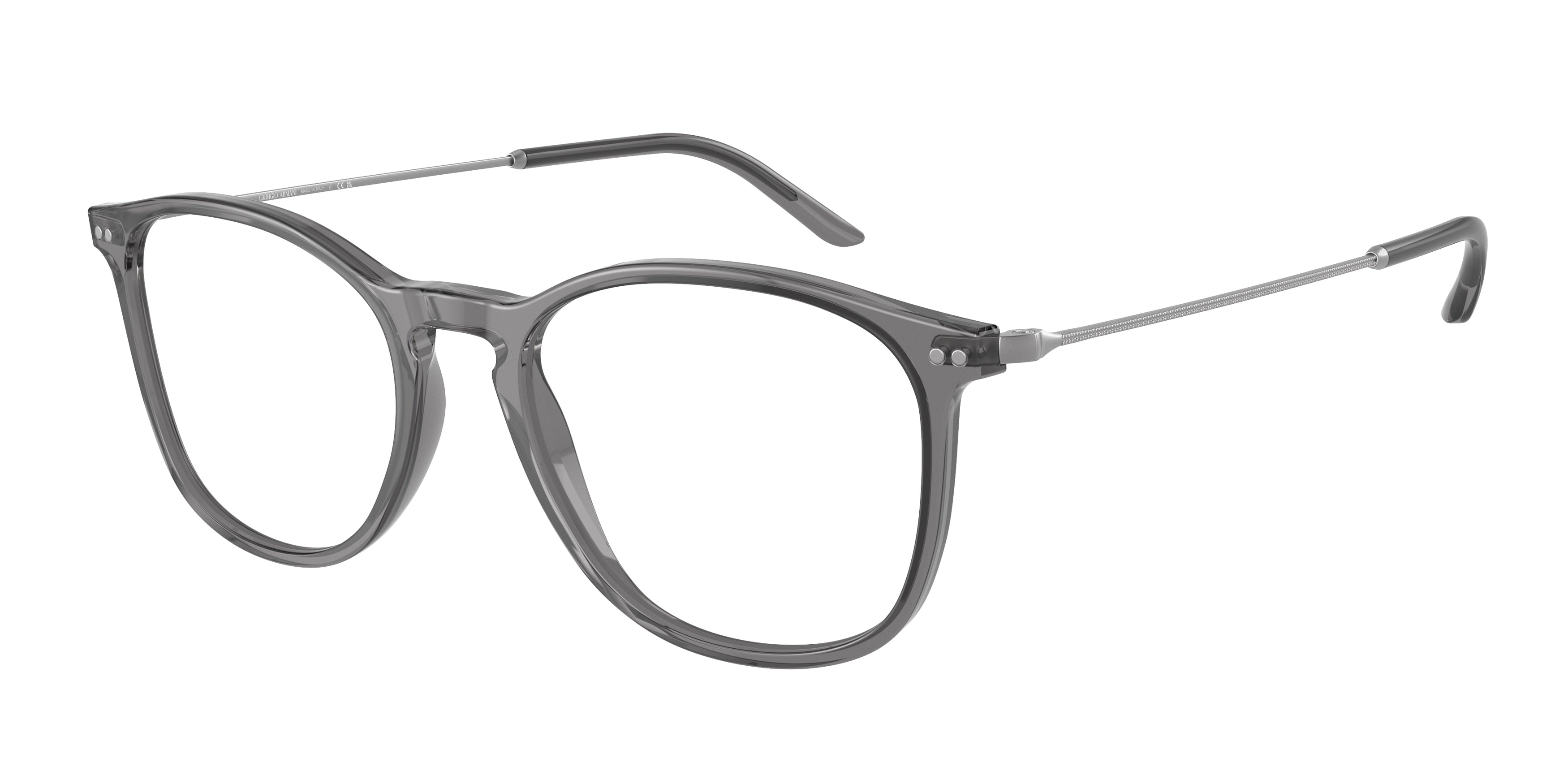 Giorgio Armani AR7160 Phantos Eyeglasses  5681-Opal Grey 53-145-19 - Color Map Grey