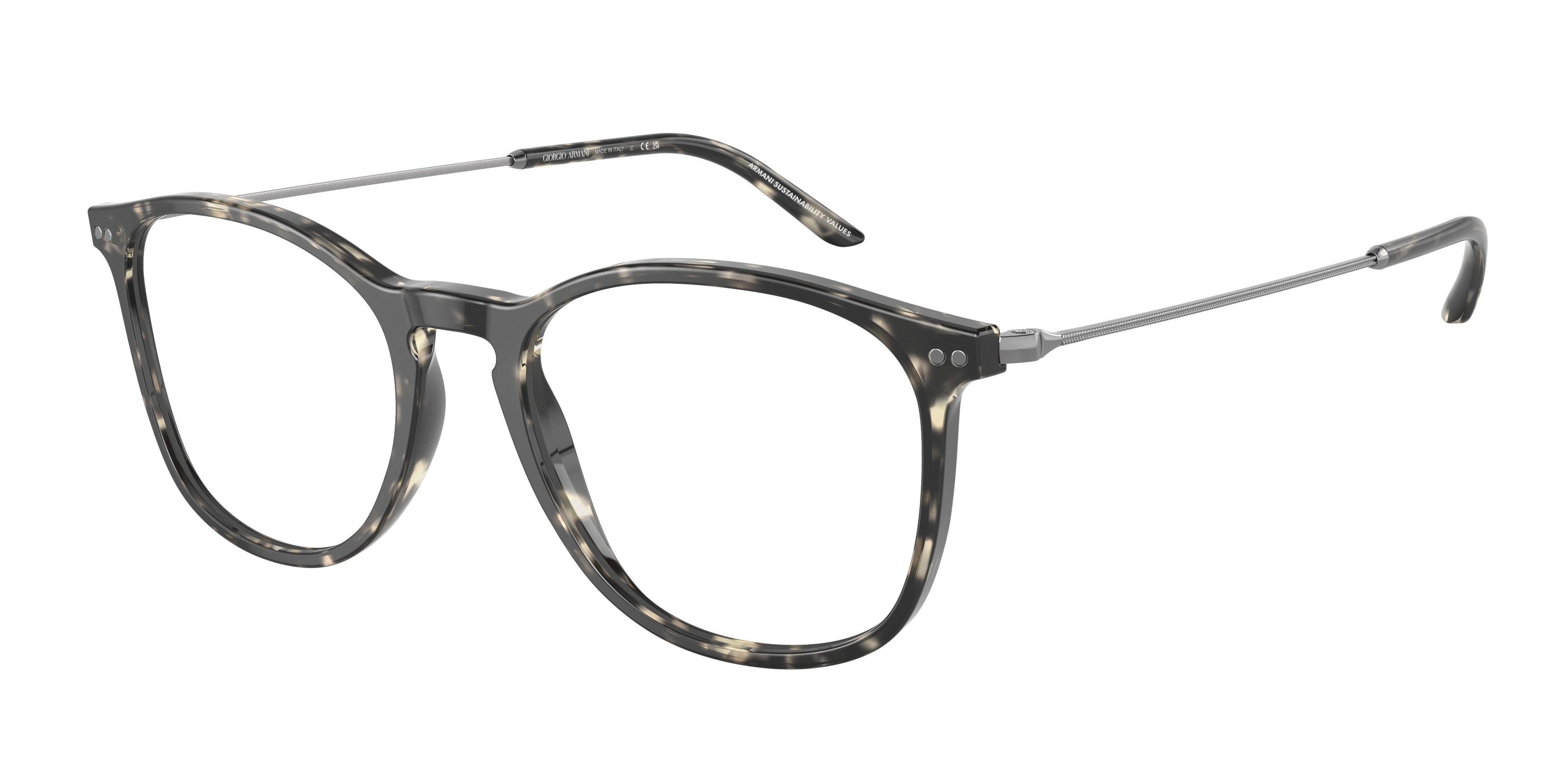 Giorgio Armani AR7160 Phantos Eyeglasses  5873-Grey Havana 53-145-19 - Color Map Tortoise