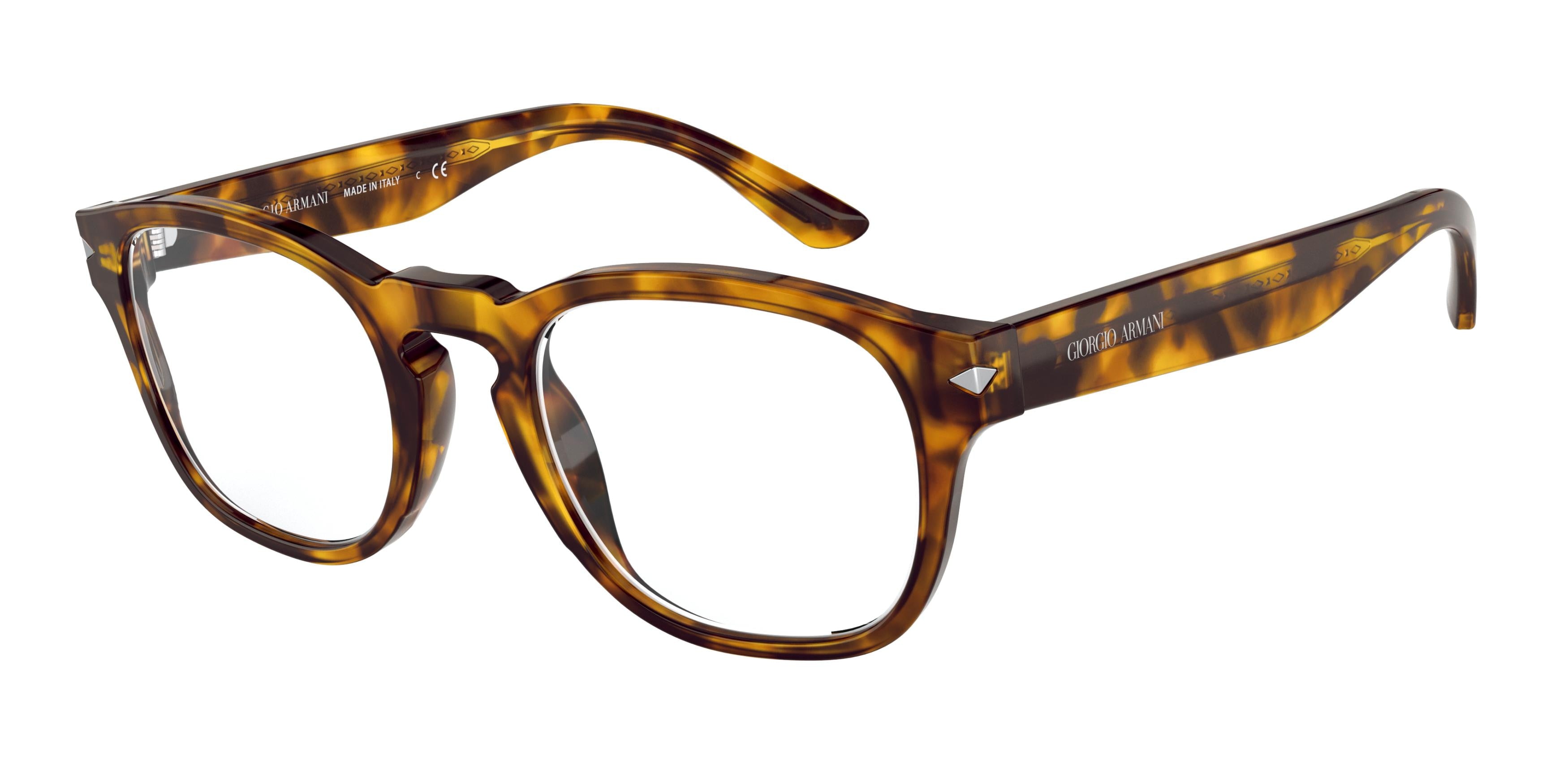 Giorgio Armani AR7194 Rectangle Eyeglasses  5092-Yellow Havana 51-145-22 - Color Map Tortoise