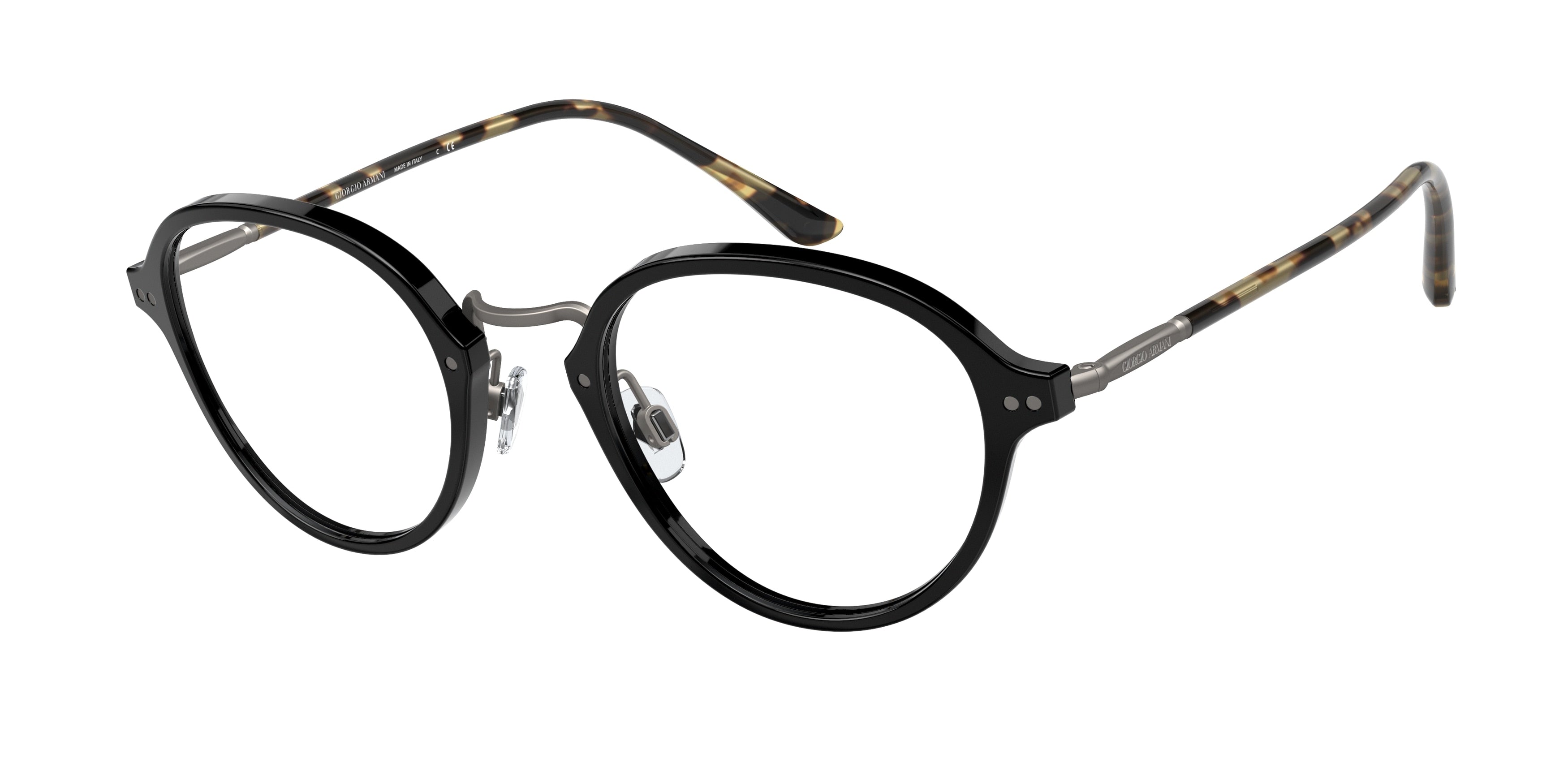 Giorgio Armani AR7198 Phantos Eyeglasses  5001-Black 49-145-22 - Color Map Black