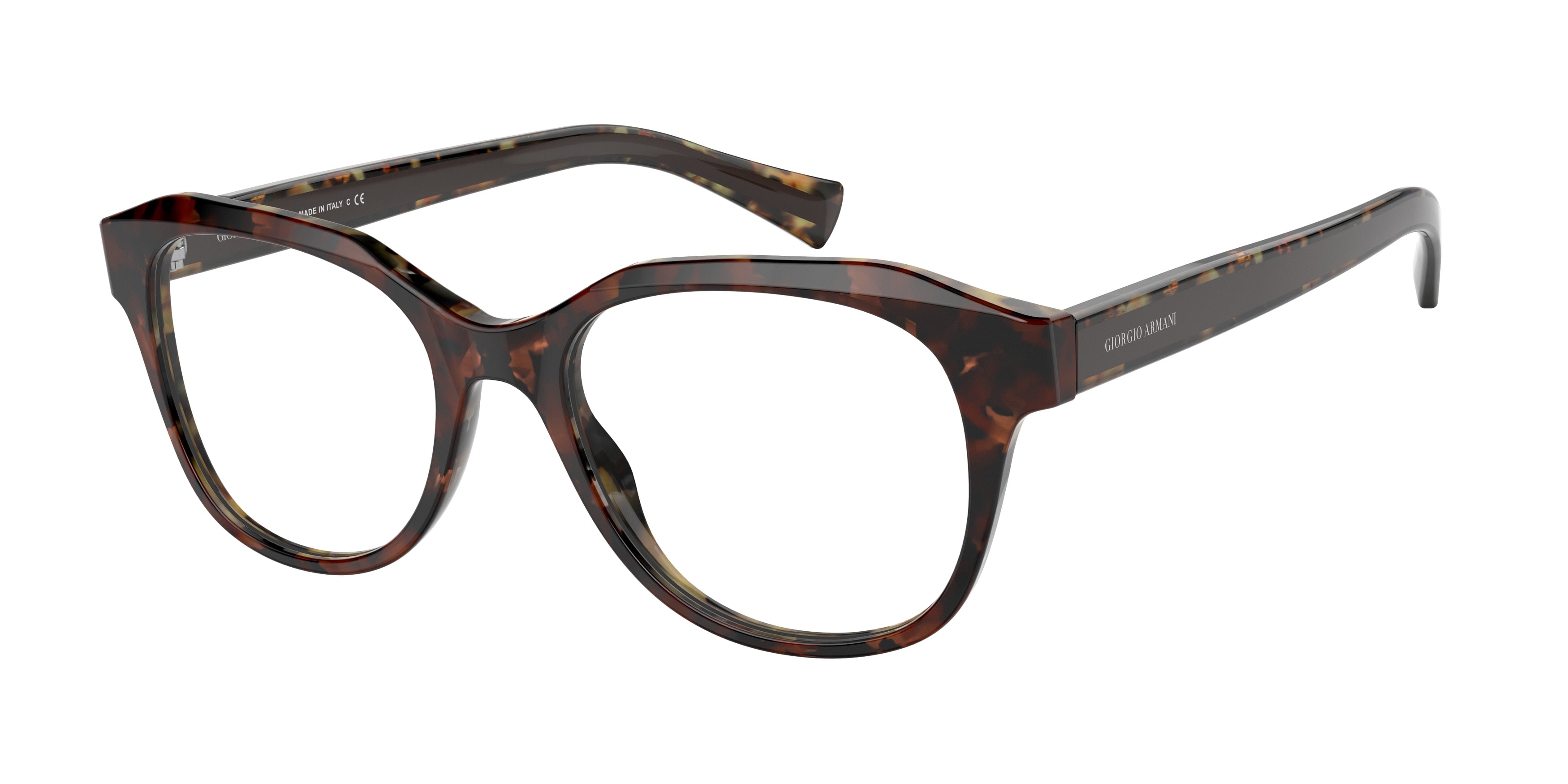 Giorgio Armani AR7201 Square Eyeglasses  5867-Brown Tortoise 51-140-18 - Color Map Tortoise