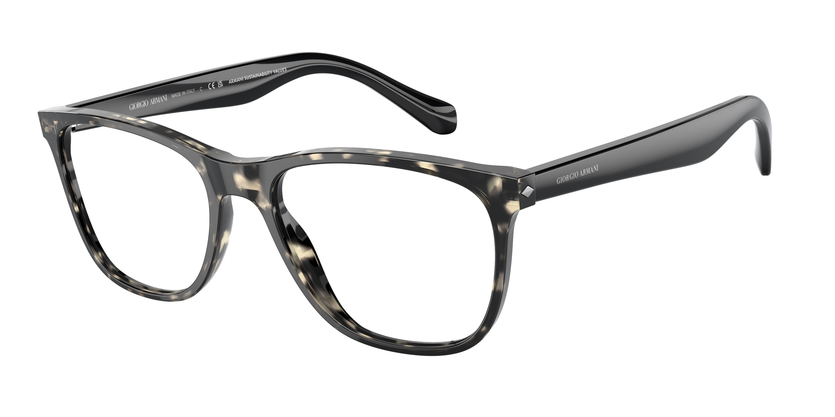 Giorgio Armani AR7211 Pillow Eyeglasses  5873-Grey Havana 55-145-18 - Color Map Tortoise