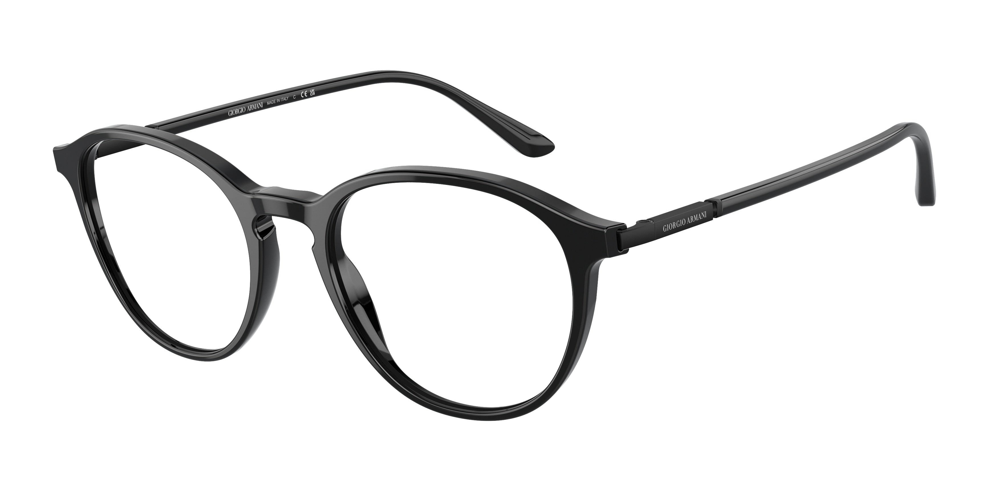 Giorgio Armani AR7237 Phantos Eyeglasses  5001-Black 51-145-19 - Color Map Black