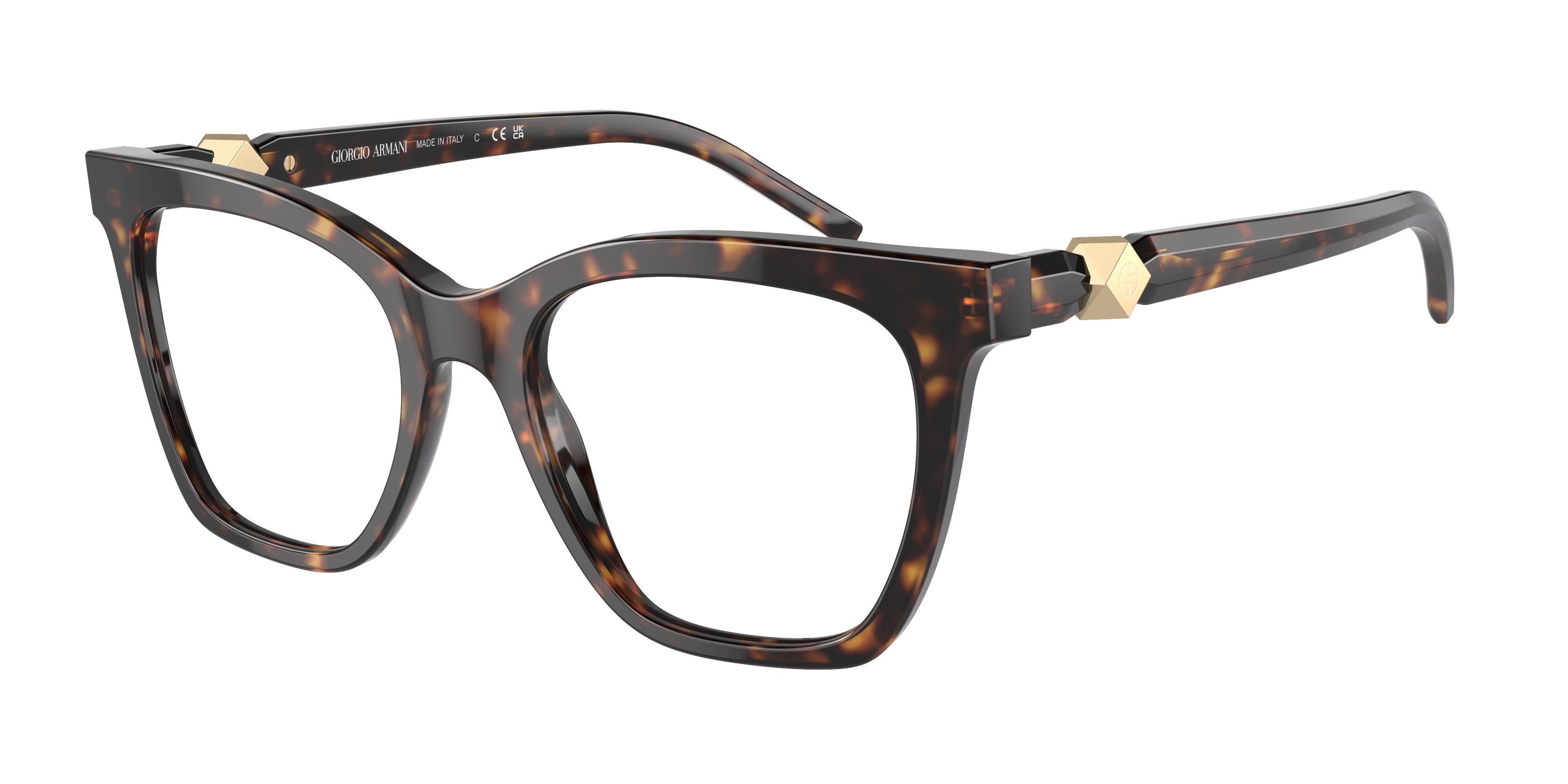 Giorgio Armani AR7238 Cat Eye Eyeglasses  5026-Havana 52-140-19 - Color Map Tortoise