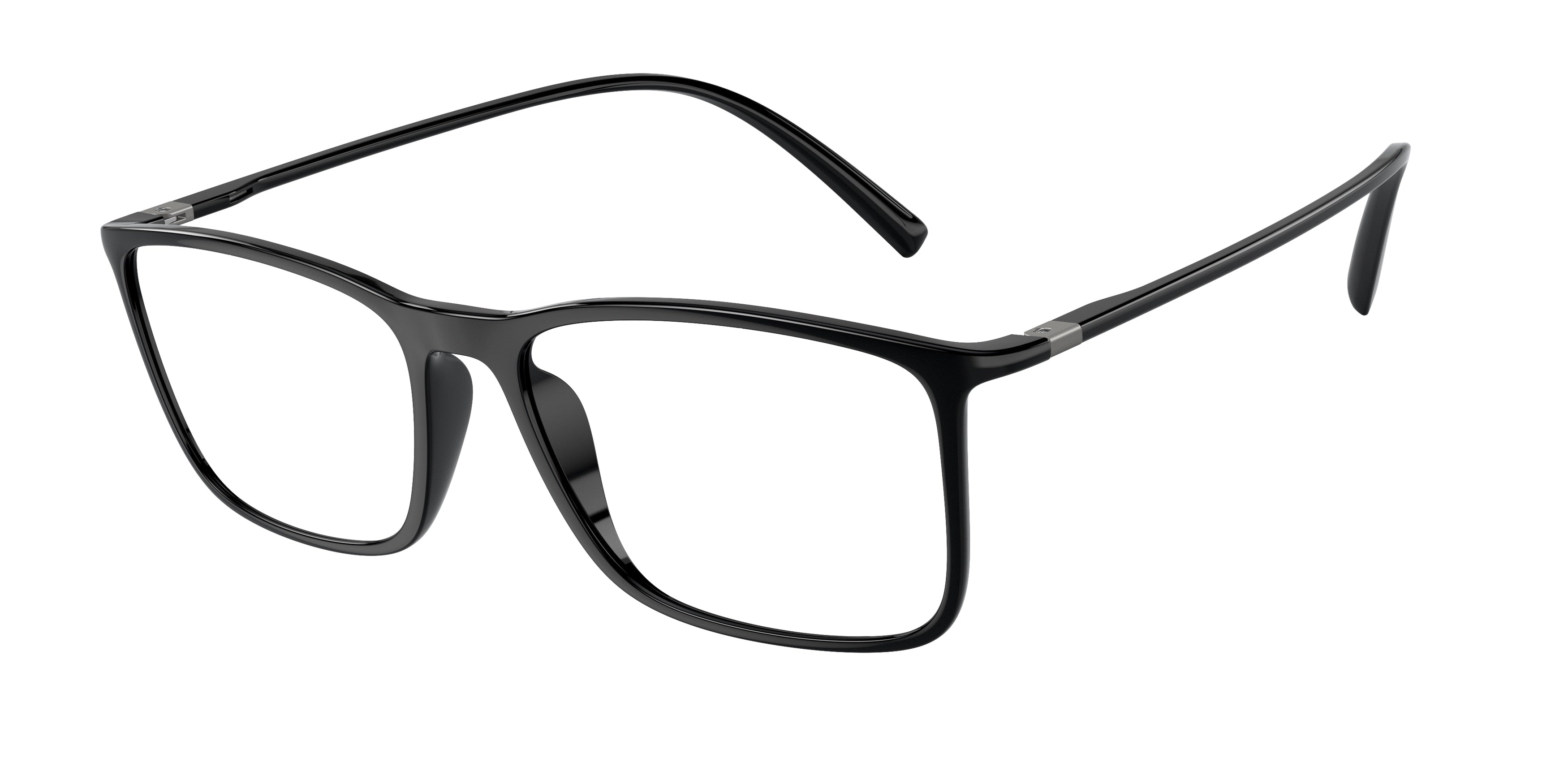 Giorgio Armani AR7244U Rectangle Eyeglasses  5001-Black 55-145-17 - Color Map Black