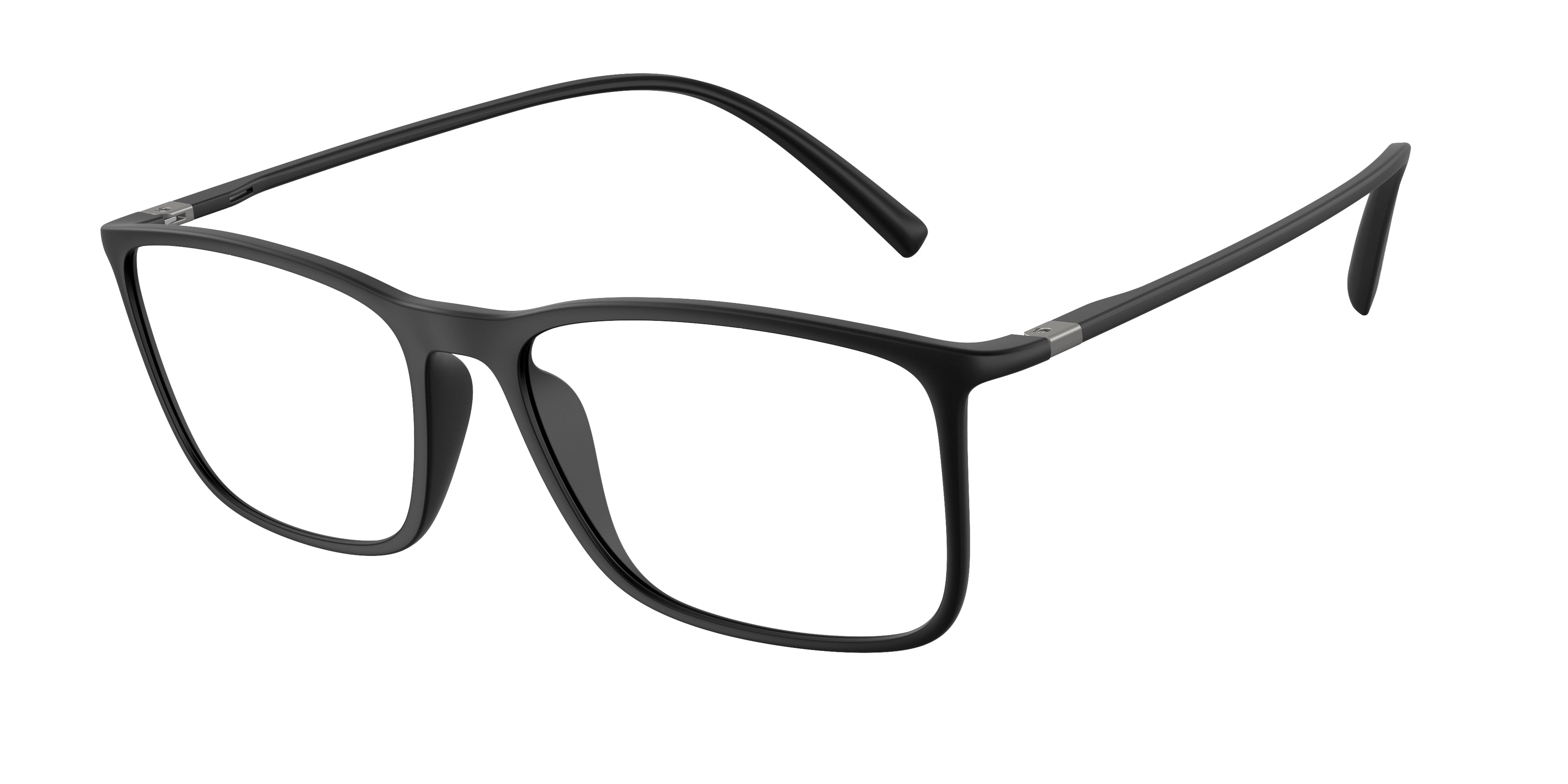 Giorgio Armani AR7244U Rectangle Eyeglasses  5042-Matte Black 55-145-17 - Color Map Black