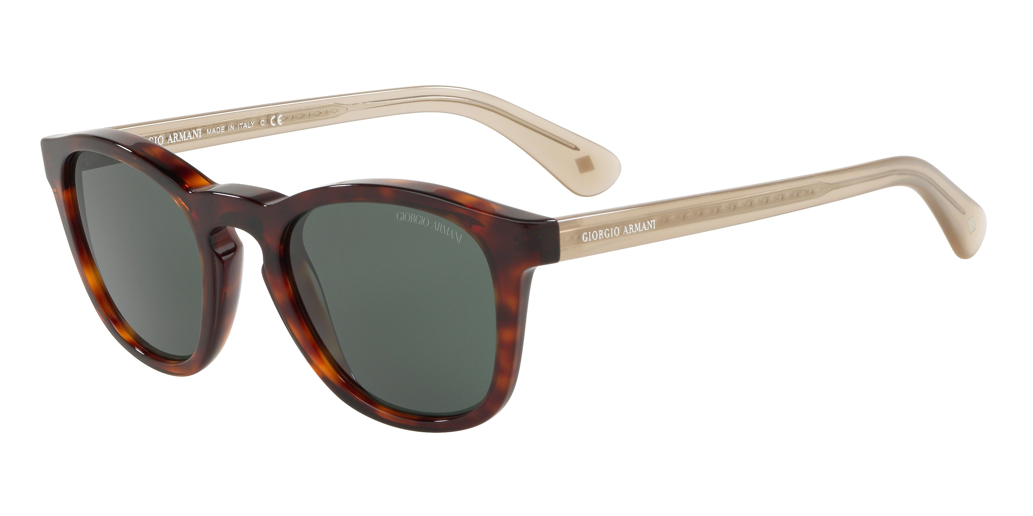 Giorgio Armani AR8112 Phantos Sunglasses  568671-Red Havana 50-145-22 - Color Map Tortoise