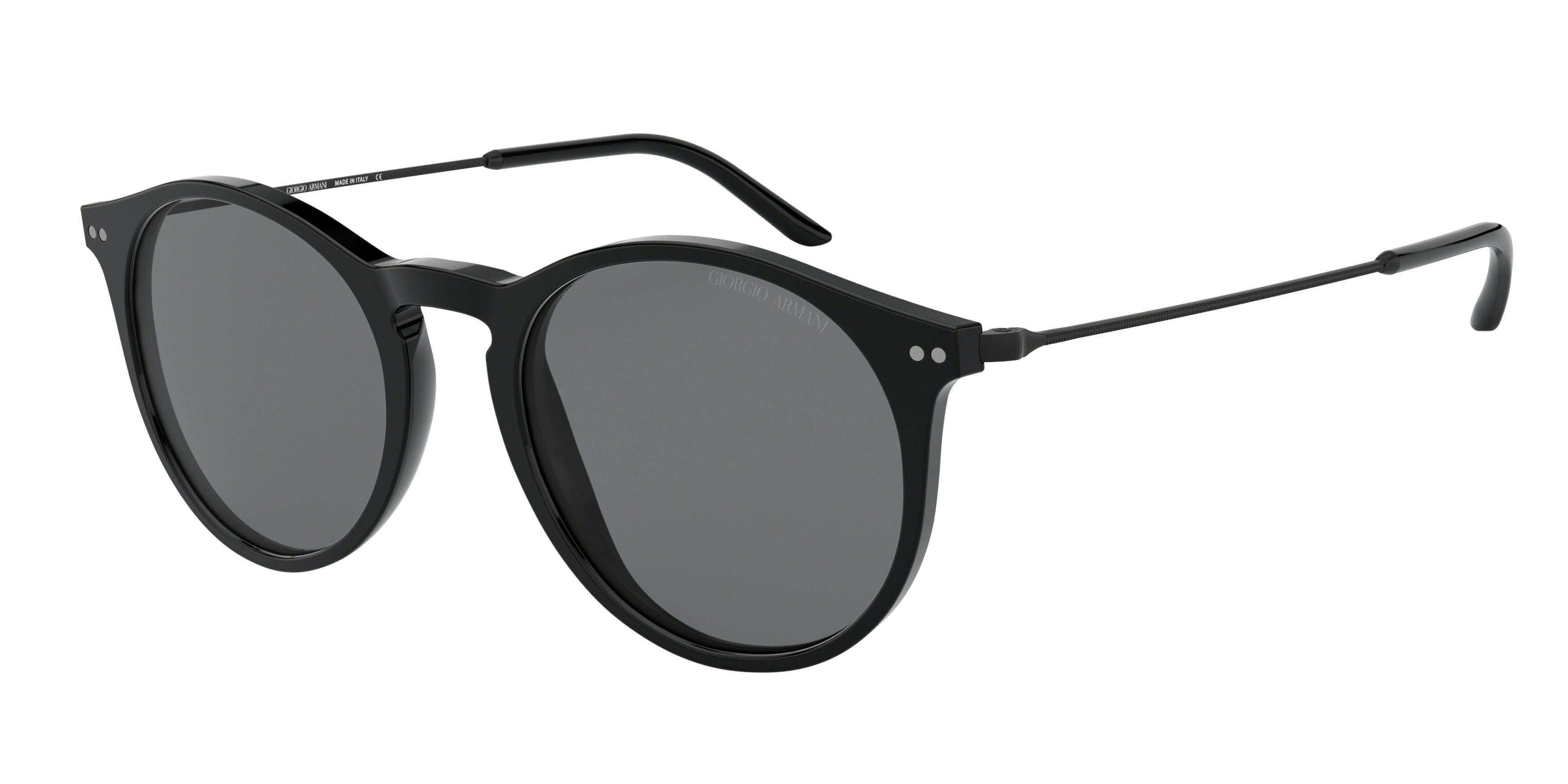 Giorgio Armani AR8121 Phantos Sunglasses  500187-Black 51-145-20 - Color Map Black