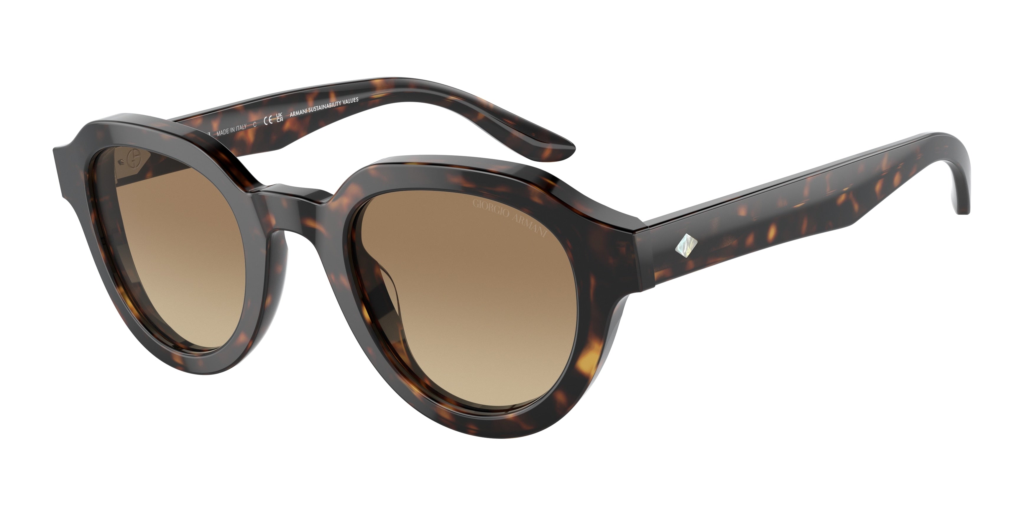 Giorgio Armani AR8172U Phantos Sunglasses  5879Q4-Havana 46-145-24 - Color Map Tortoise