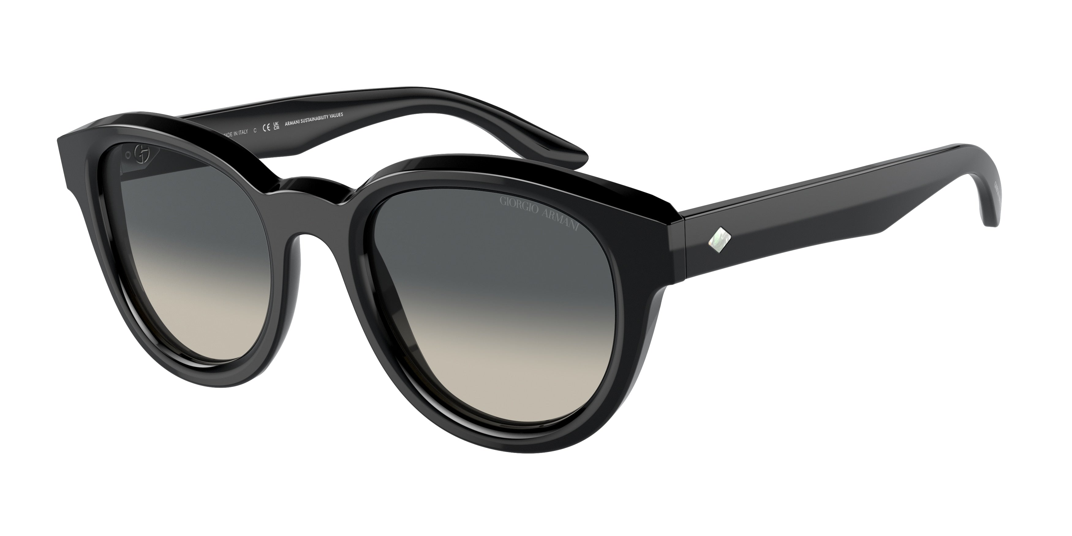 Giorgio Armani AR8181 Phantos Sunglasses  587571-Black 49-140-21 - Color Map Black