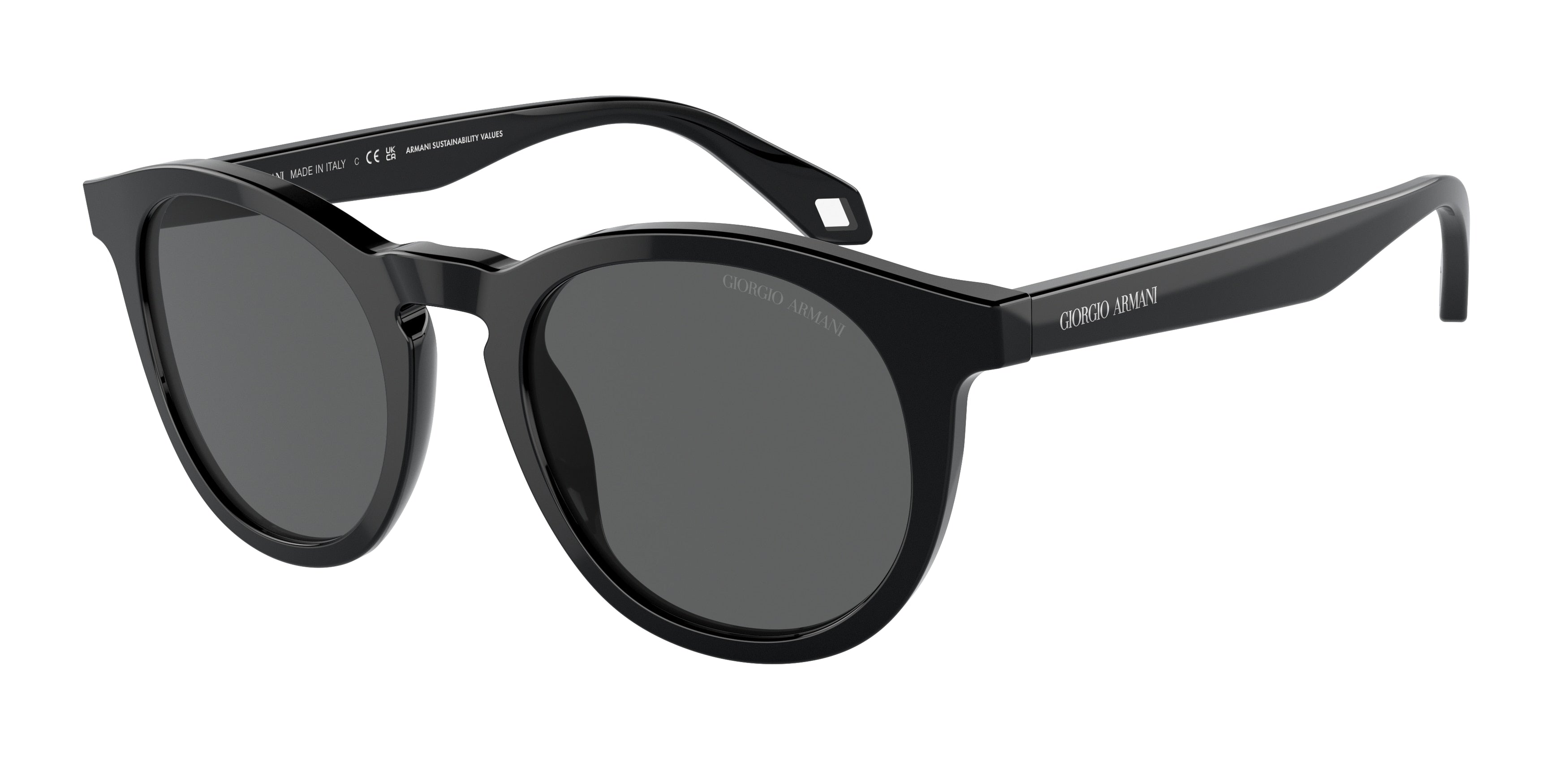 Giorgio Armani AR8192 Phantos Sunglasses  5875B1-Black 50-145-21 - Color Map Black