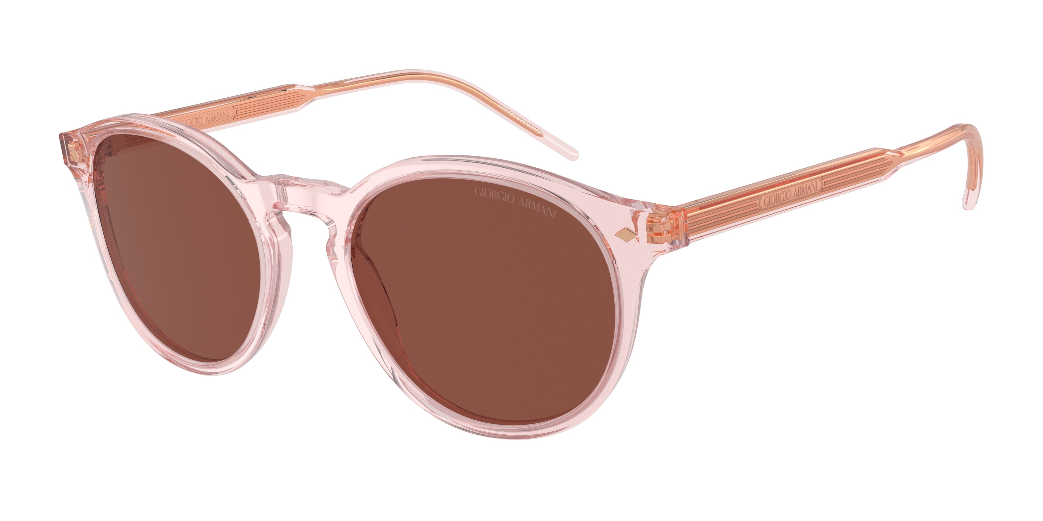 Giorgio Armani AR8211 Phantos Sunglasses  6073C5-Transparent Pink 52-145-20 - Color Map Pink