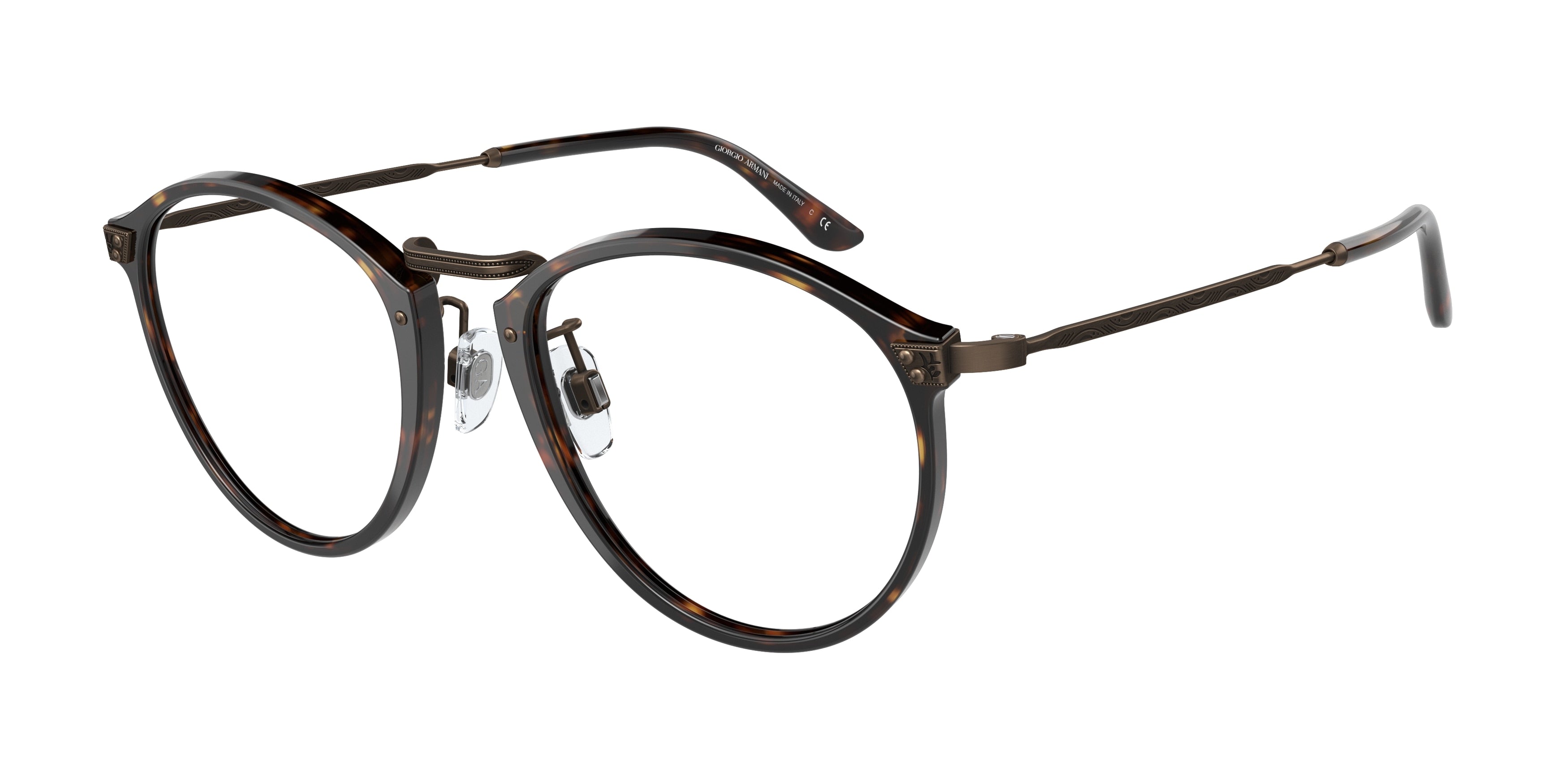 Giorgio Armani AR318M Phantos Eyeglasses  5026-Havana 51-145-20 - Color Map Tortoise