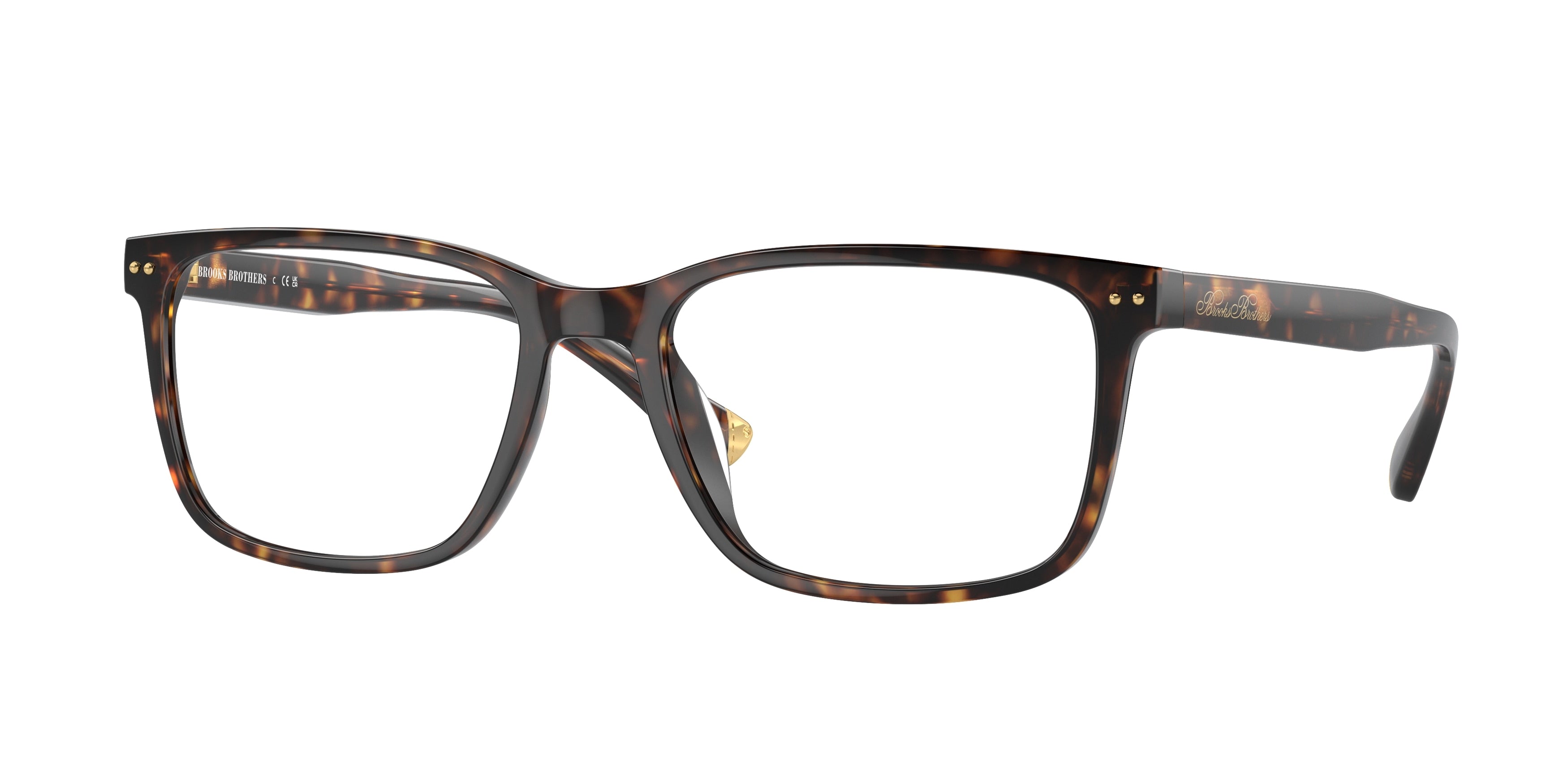 Brooks Brothers BB2064U Rectangle Eyeglasses  6161-Dark Tortoise 56-145-18 - Color Map Tortoise