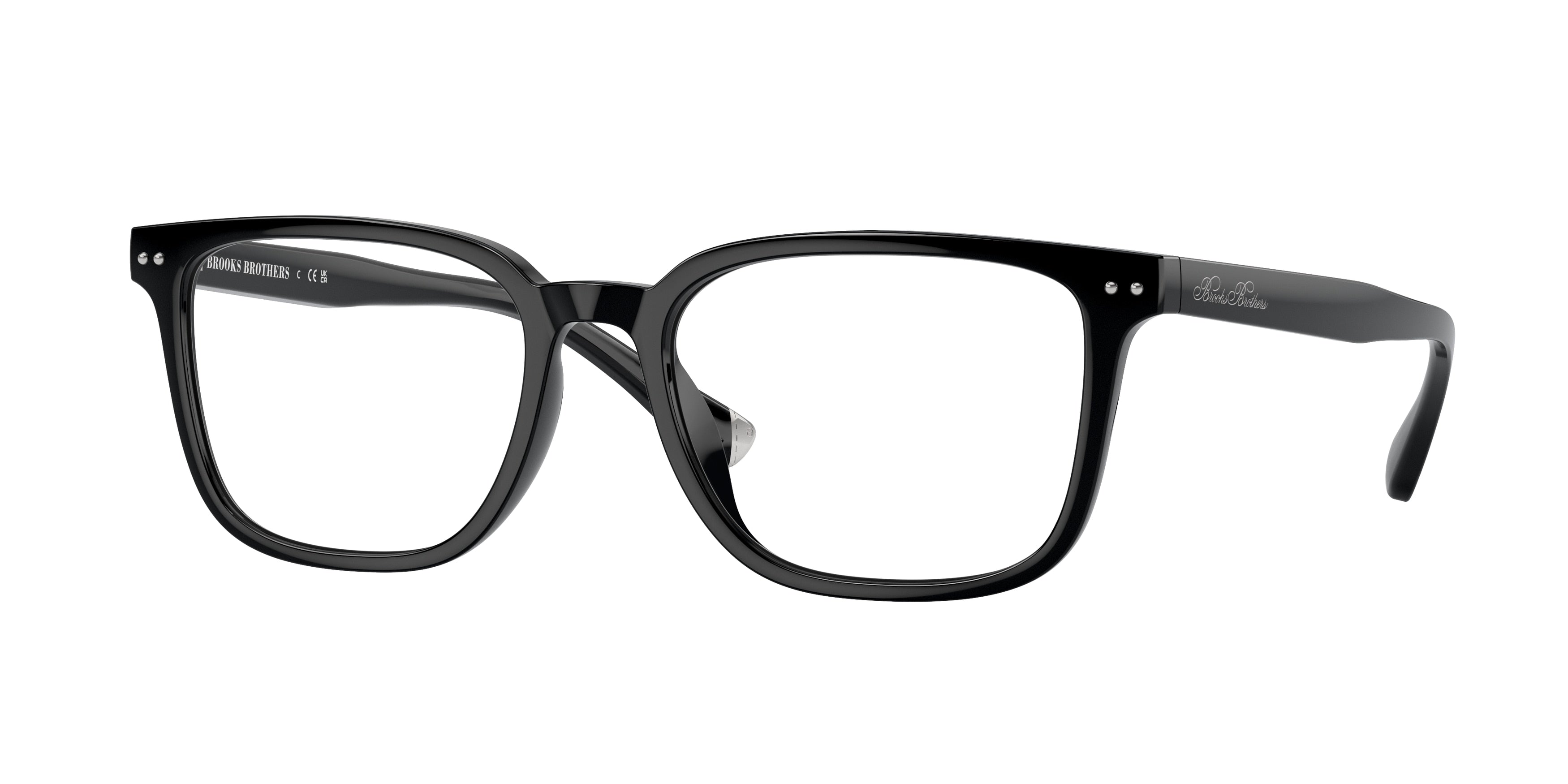 Brooks Brothers BB2065U Square Eyeglasses  6064-Black 54-145-18 - Color Map Black