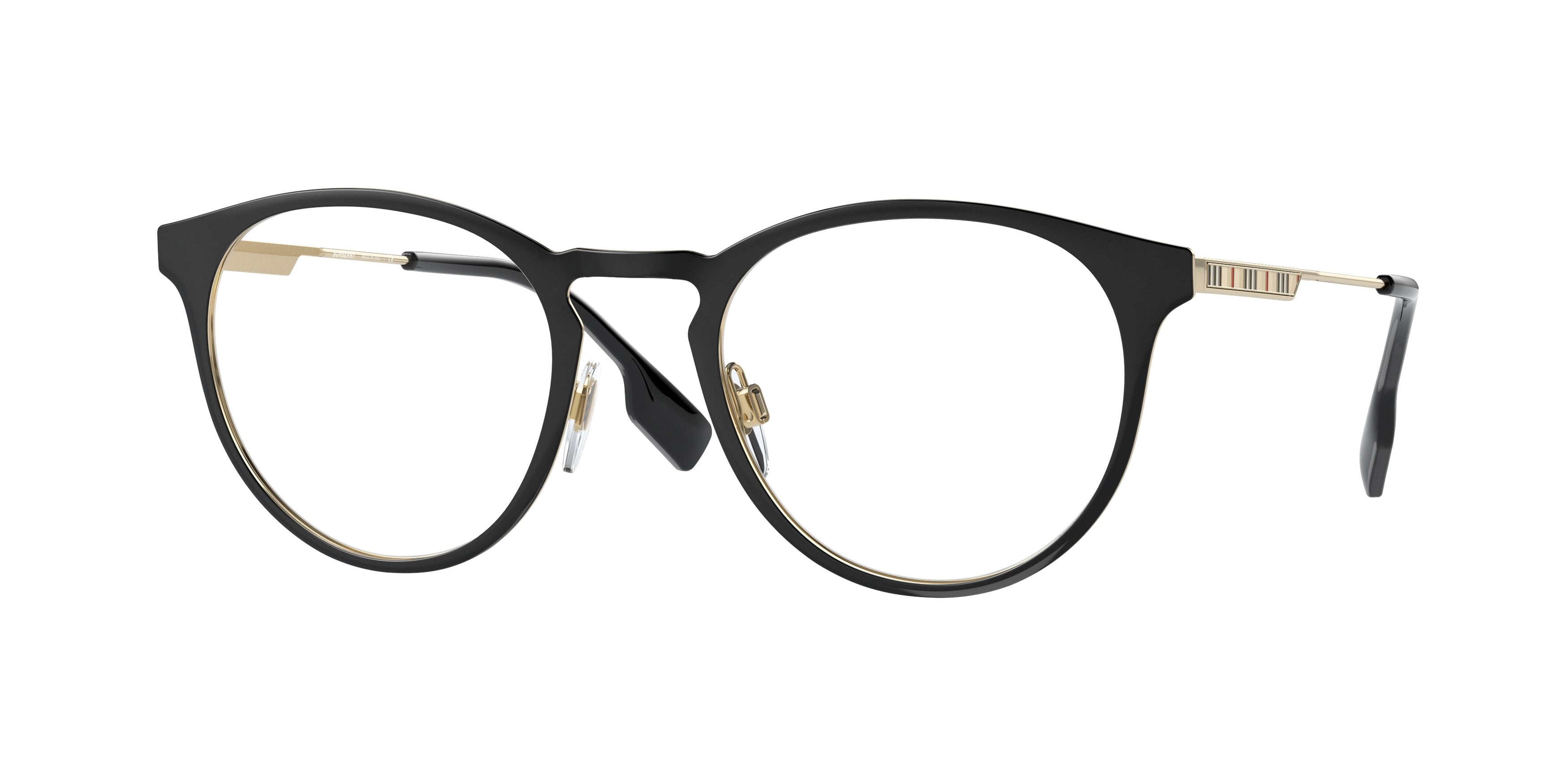 Burberry YORK BE1360 Phantos Eyeglasses  1017-Black 51-145-21 - Color Map Black