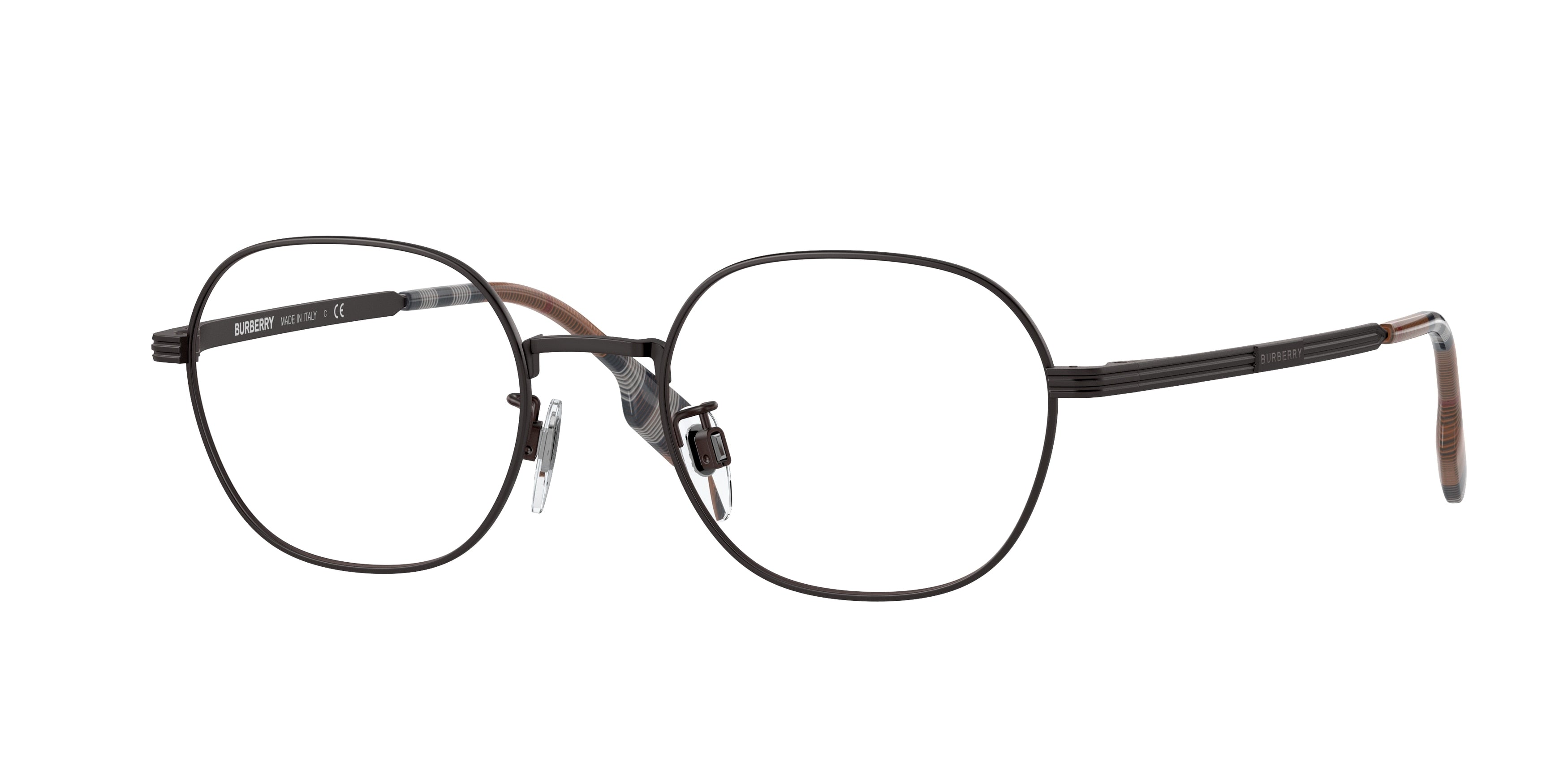 Burberry BE1369TD Oval Eyeglasses  1012-Brown 54-145-19 - Color Map Brown