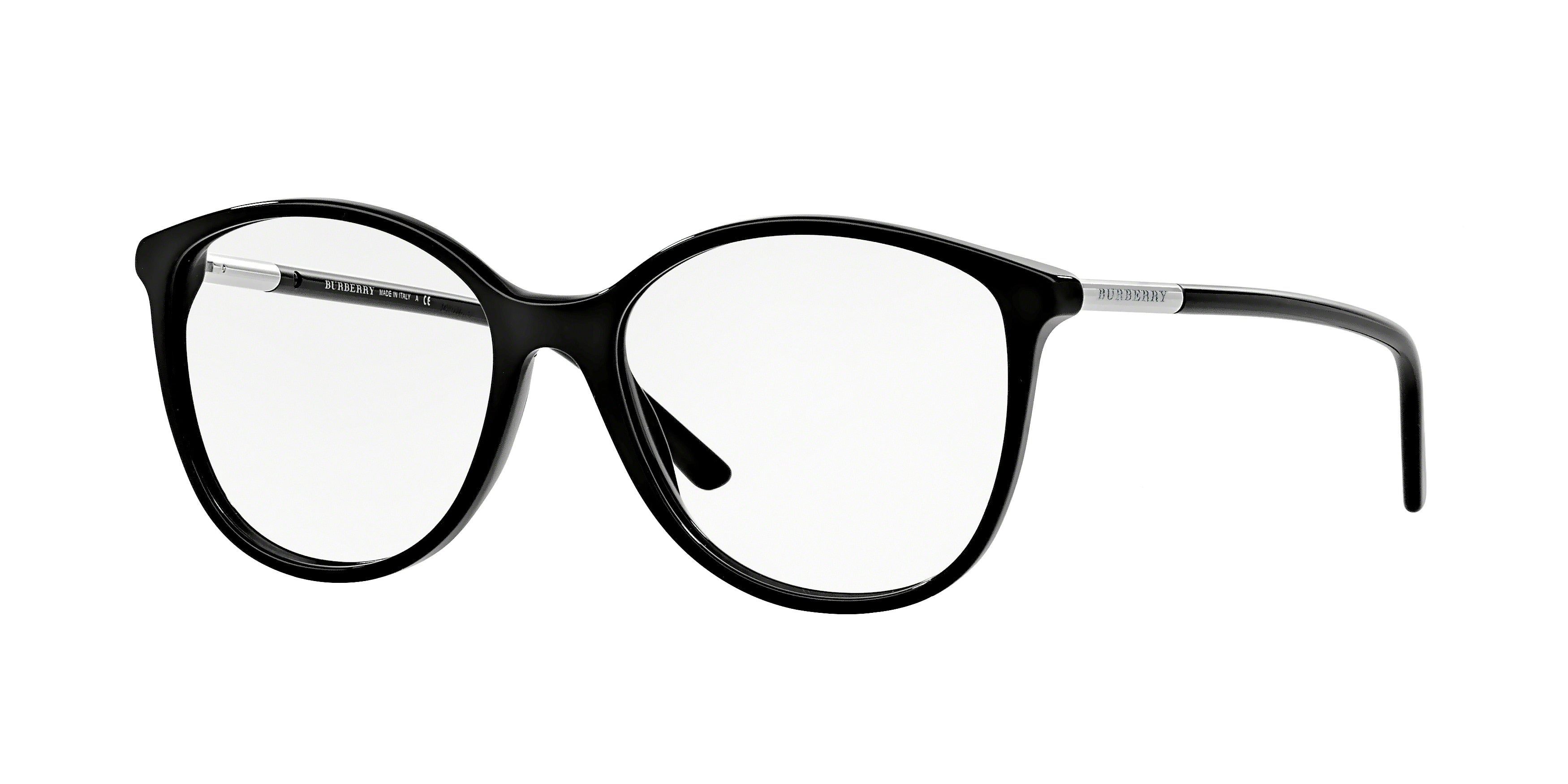 Burberry BE2128 Phantos Eyeglasses  3001-Black 52-140-16 - Color Map Black