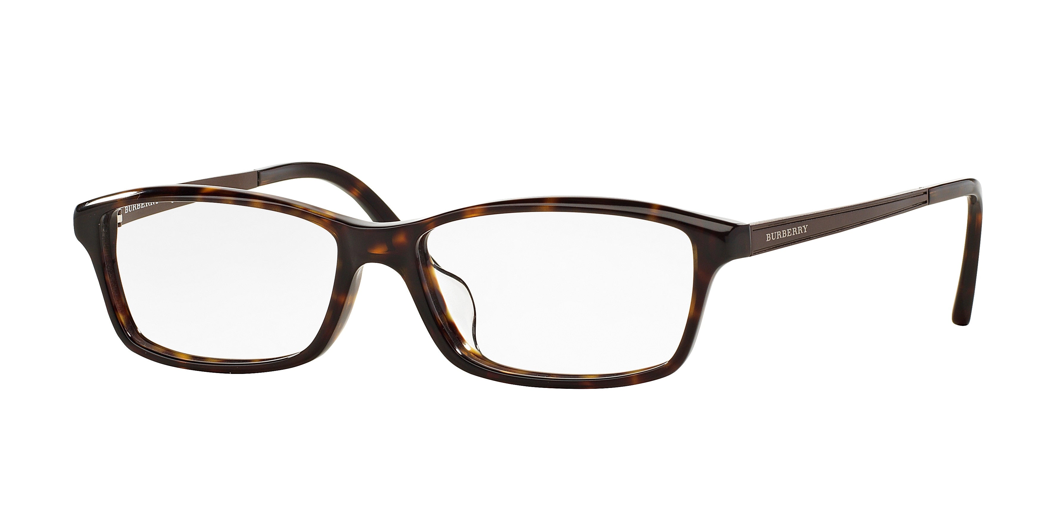 Burberry BE2217D Rectangle Eyeglasses  3002-Dark Havana 54-145-15 - Color Map Brown