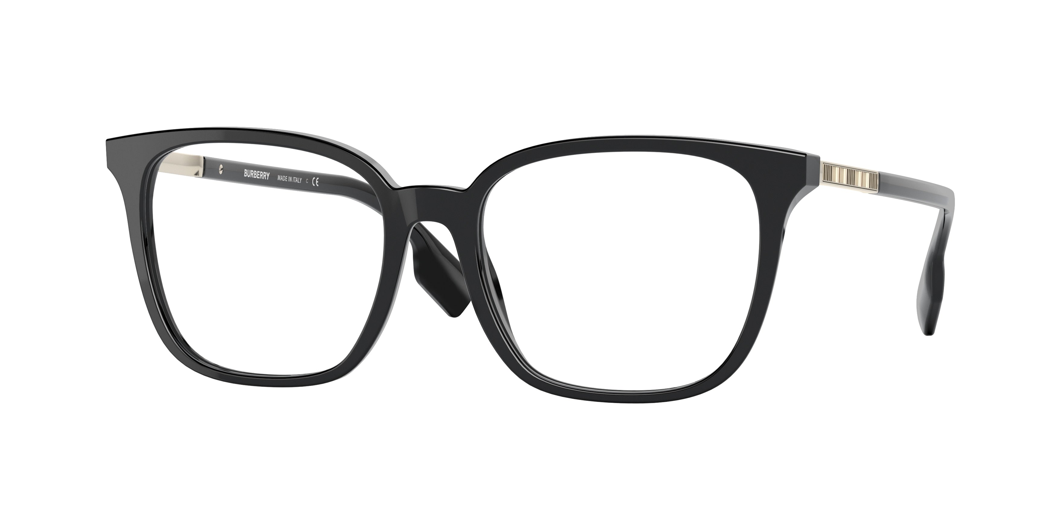 Burberry LEAH BE2338 Square Eyeglasses  3001-Black 51-140-17 - Color Map Black