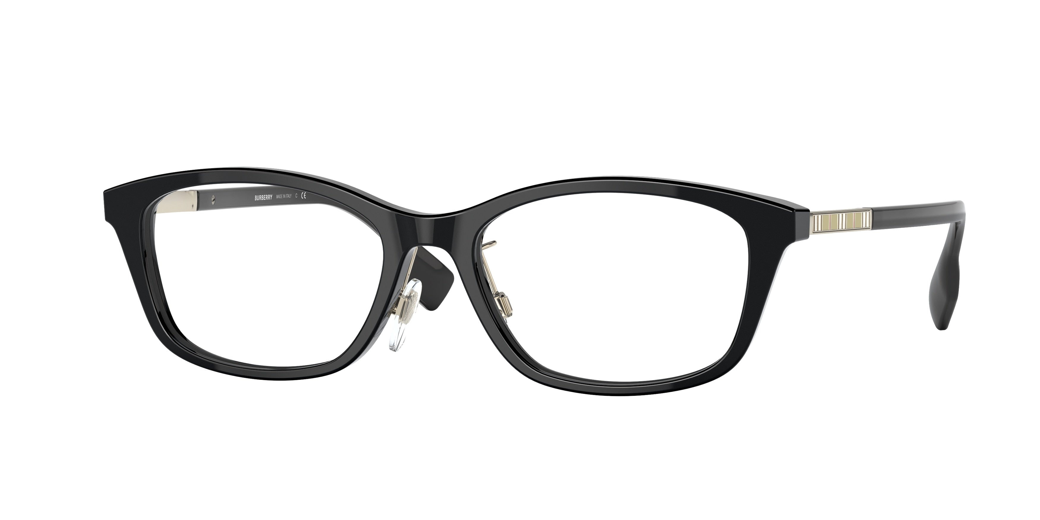 Burberry BE2342D Rectangle Eyeglasses  3001-Black 53-140-17 - Color Map Black