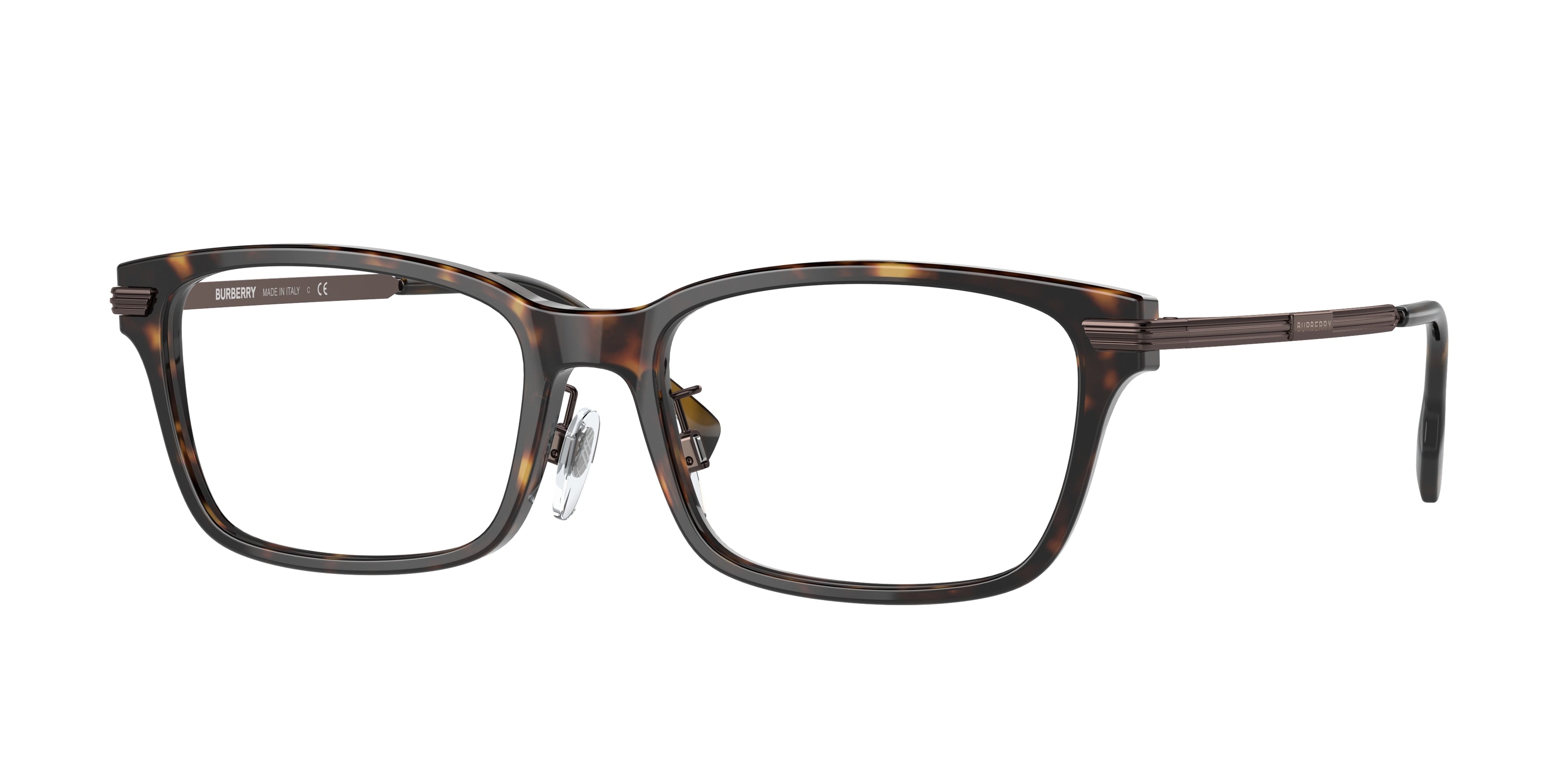 Burberry BE2362D Rectangle Eyeglasses  3002-Dark Havana 55-145-17 - Color Map Brown