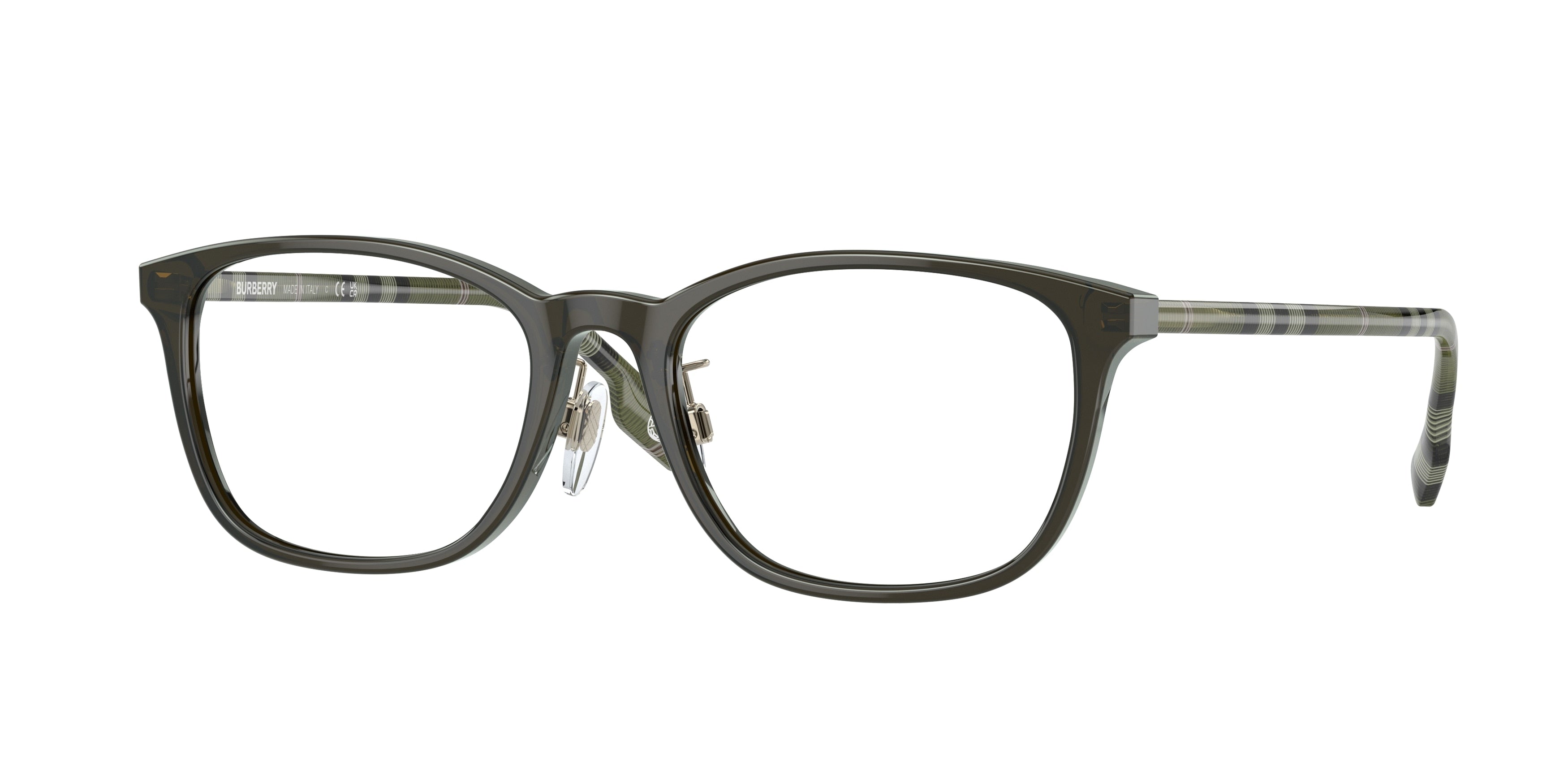 Burberry BE2371D Rectangle Eyeglasses  4026-Green 53-140-18 - Color Map Green