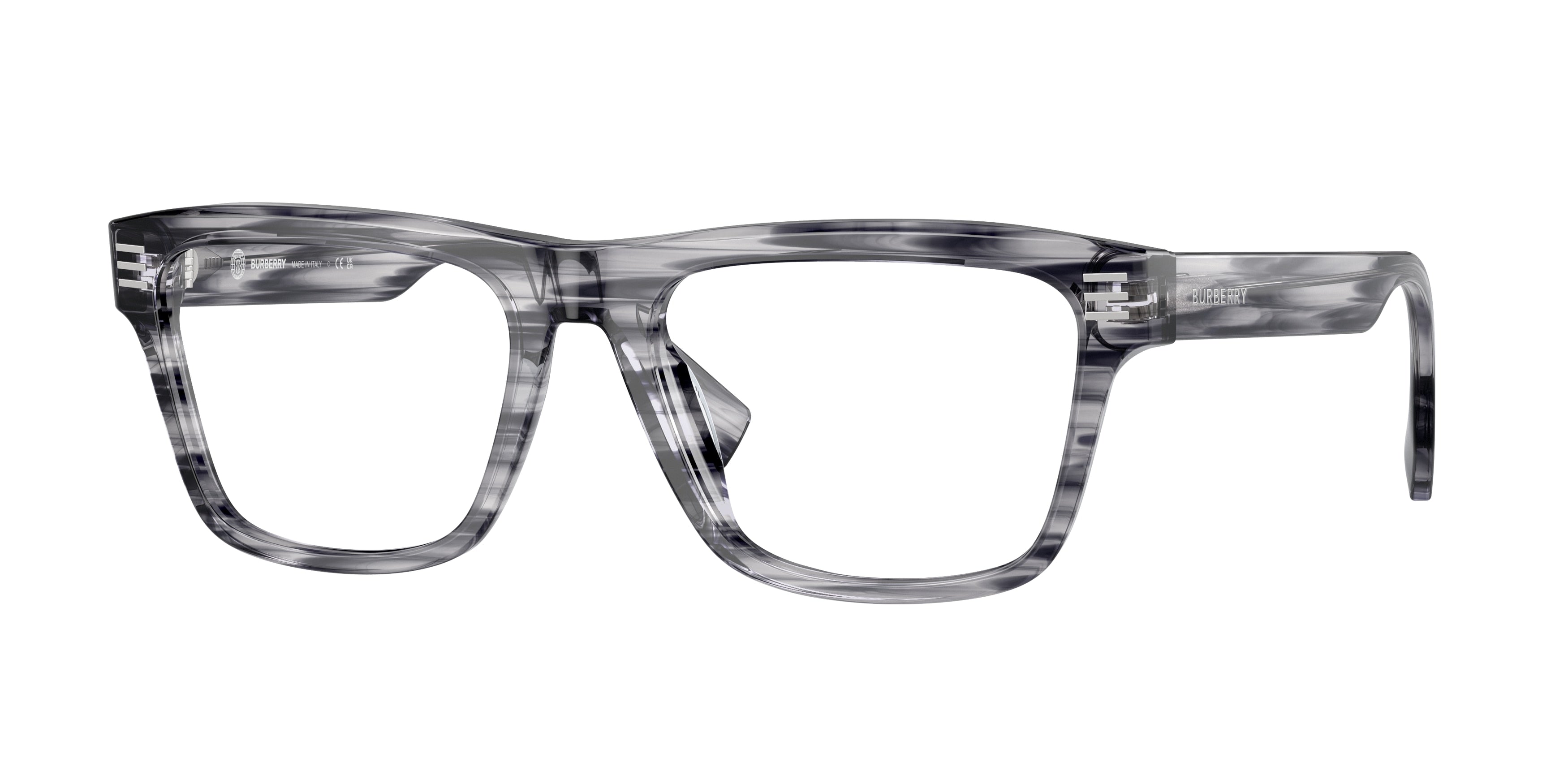 Burberry BE2387 Square Eyeglasses  4097-Grey 55-150-18 - Color Map Grey