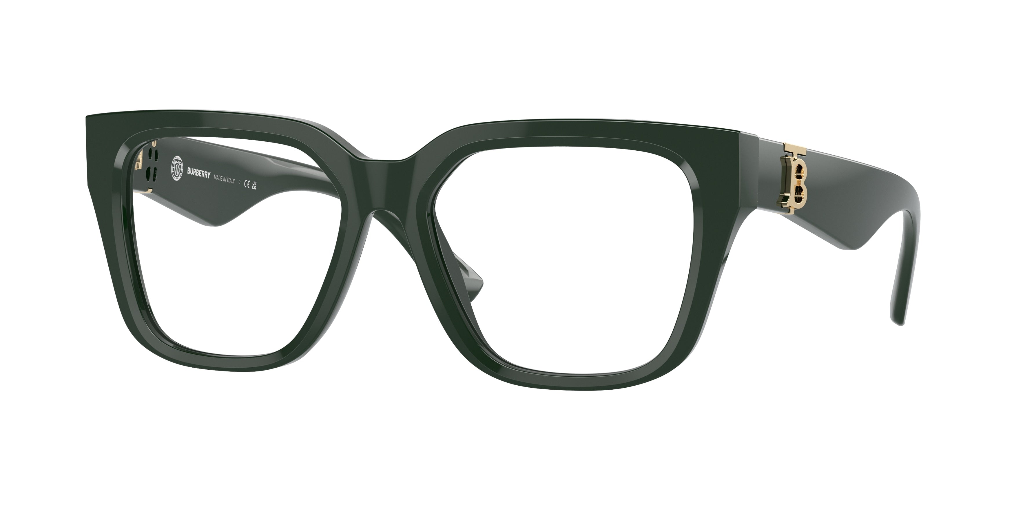 Burberry BE2403 Square Eyeglasses  4038-Green 53-140-17 - Color Map Green