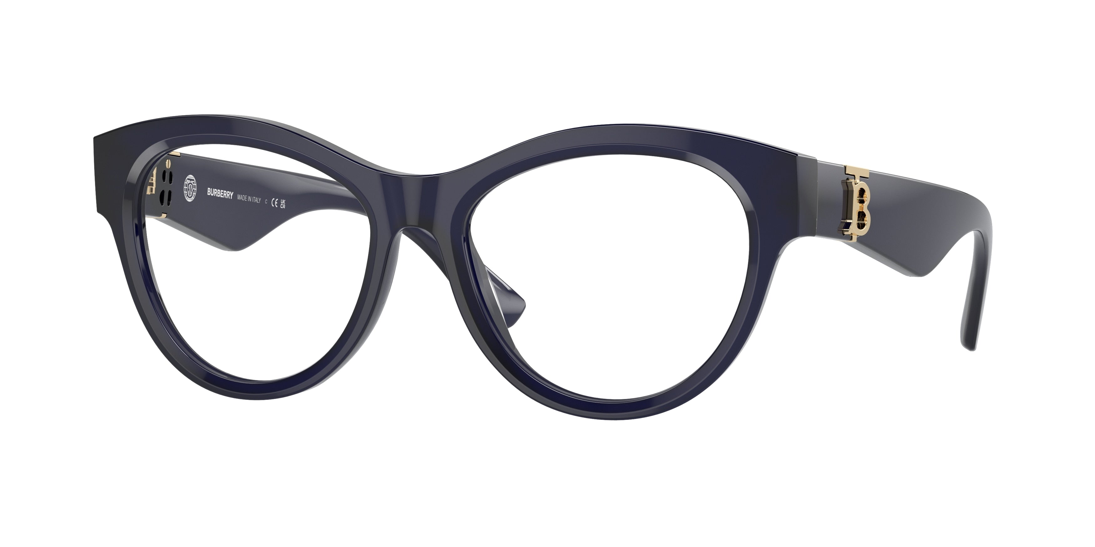 Burberry BE2404F Round Eyeglasses  4120-Blue 53-140-17 - Color Map Blue