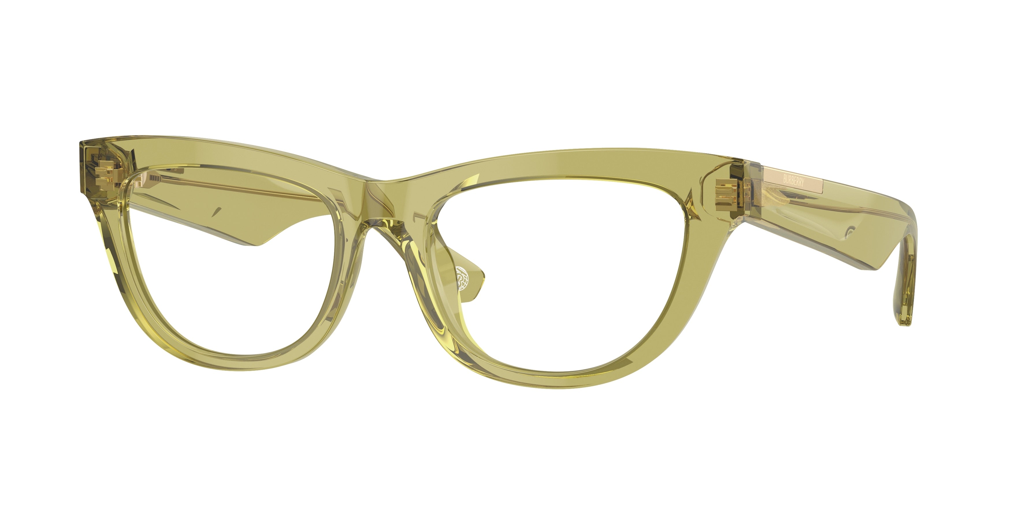 Burberry BE2406U Rectangle Eyeglasses  4118-Green 52-140-18 - Color Map Green