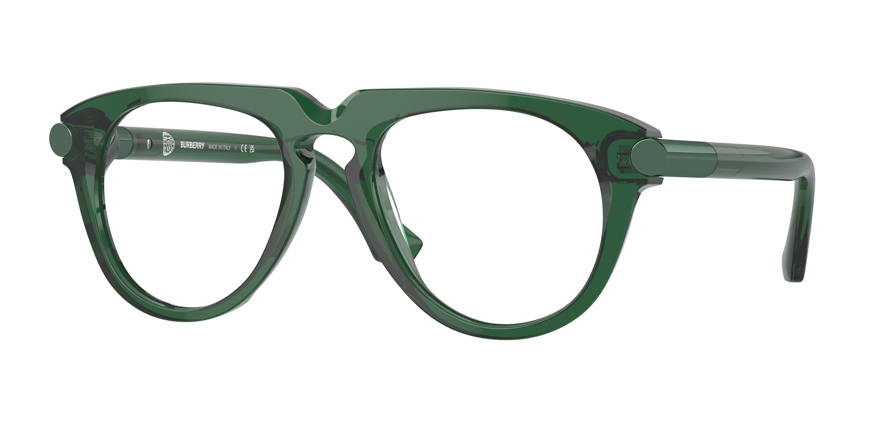 Burberry BE2408U Pilot Eyeglasses  4104-Green 53-145-20 - Color Map Green